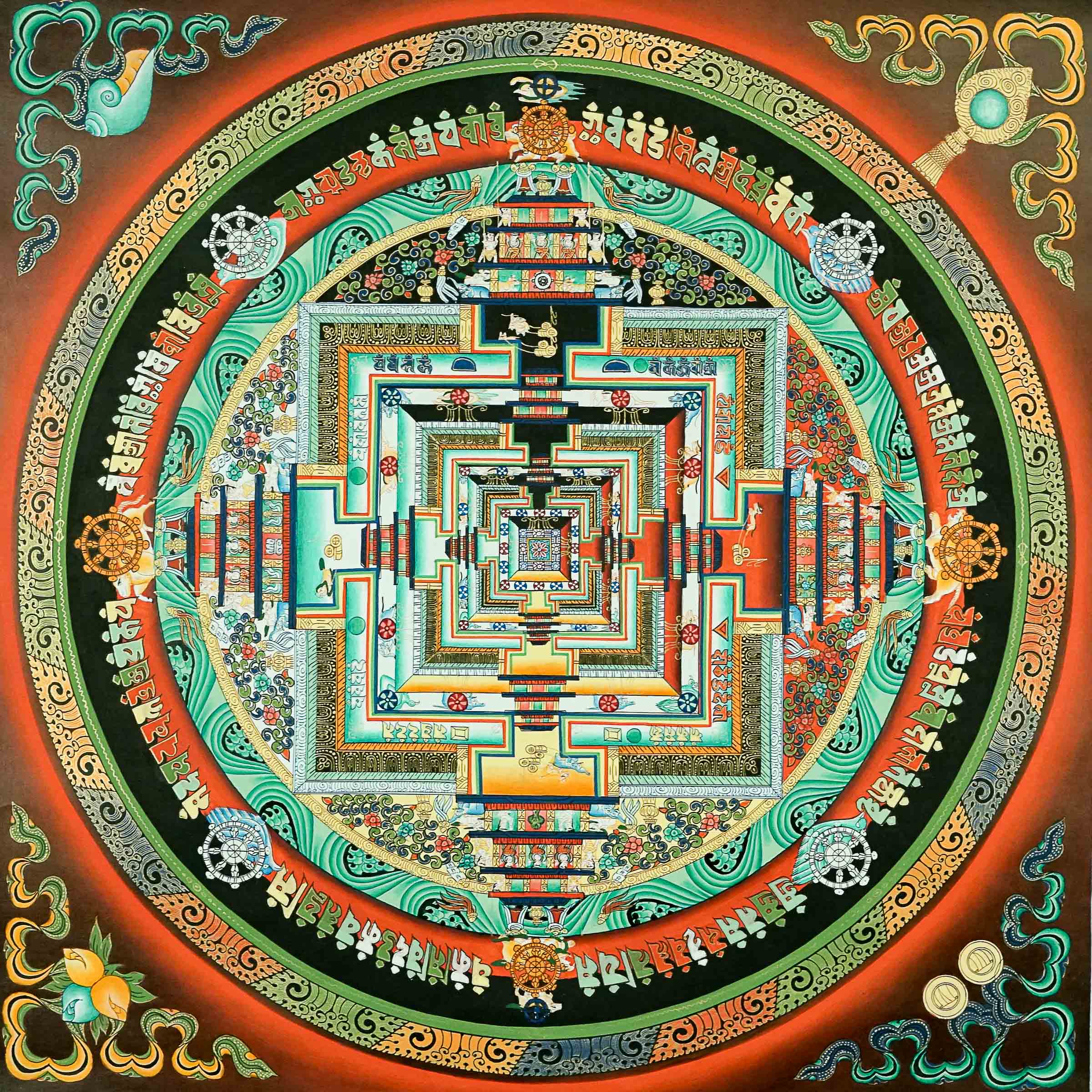 Kalachakra Mandala Thangka Painting \Mandala creation