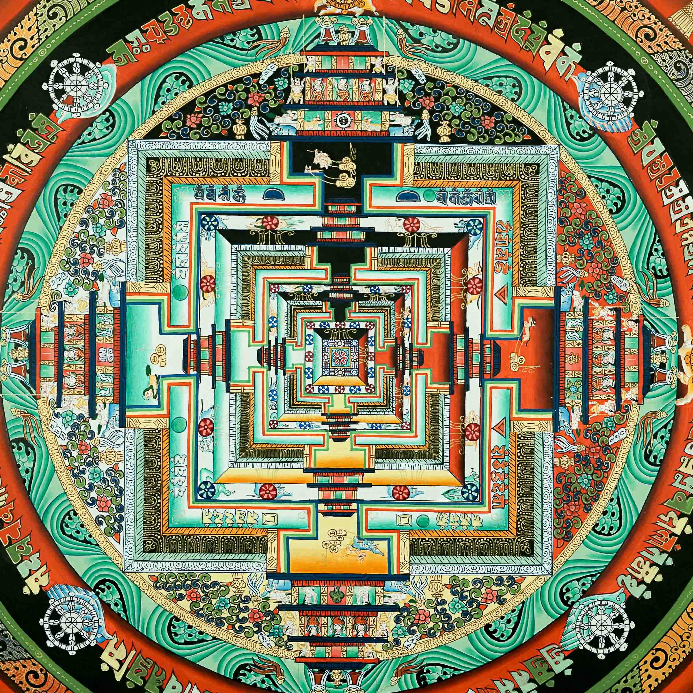 Kalachakra Mandala Thangka Painting \Mandala creation