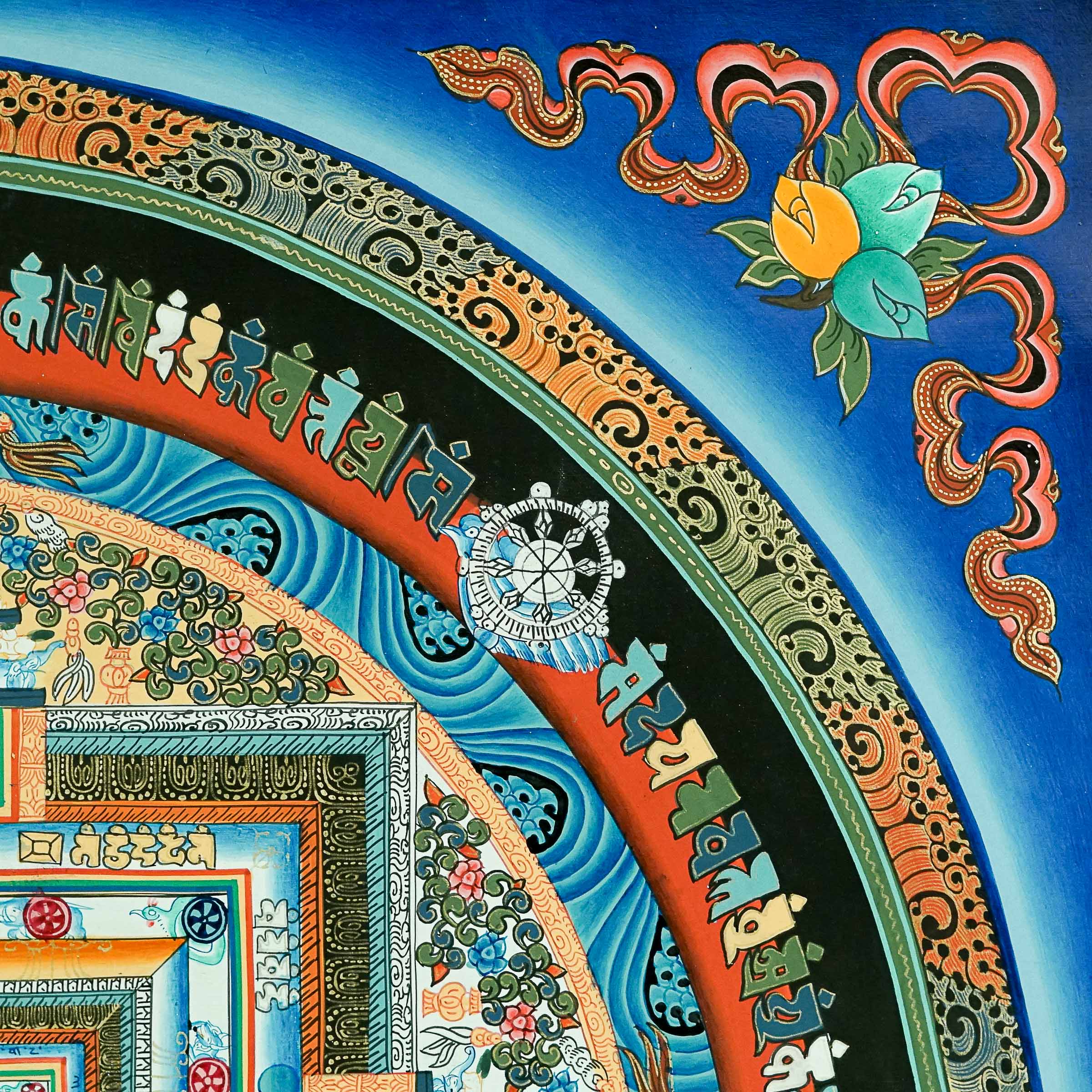 Kalachakra Mandala Thangka Painting \Buddhist art