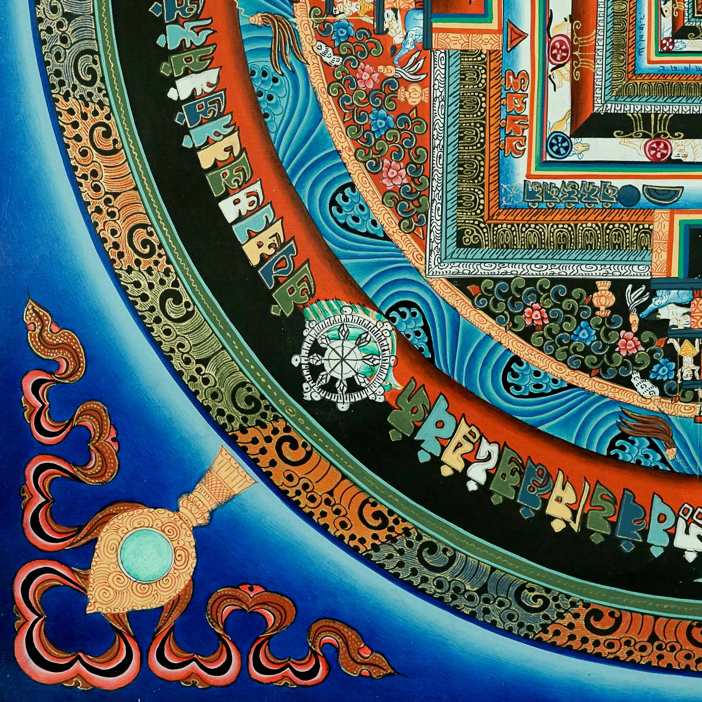 Kalachakra Mandala Thangka Painting \Buddhist art