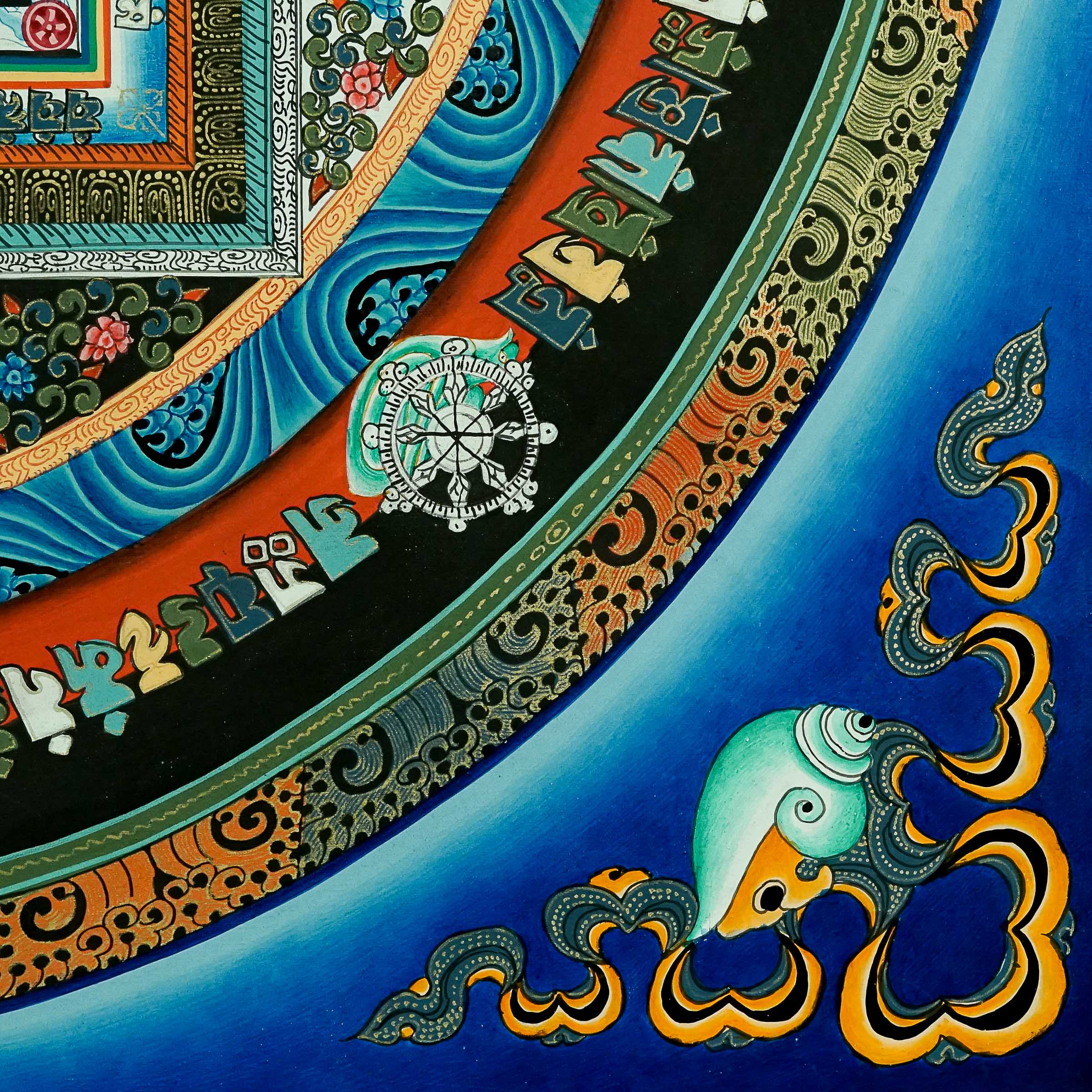 Kalachakra Mandala Thangka Painting \Buddhist art