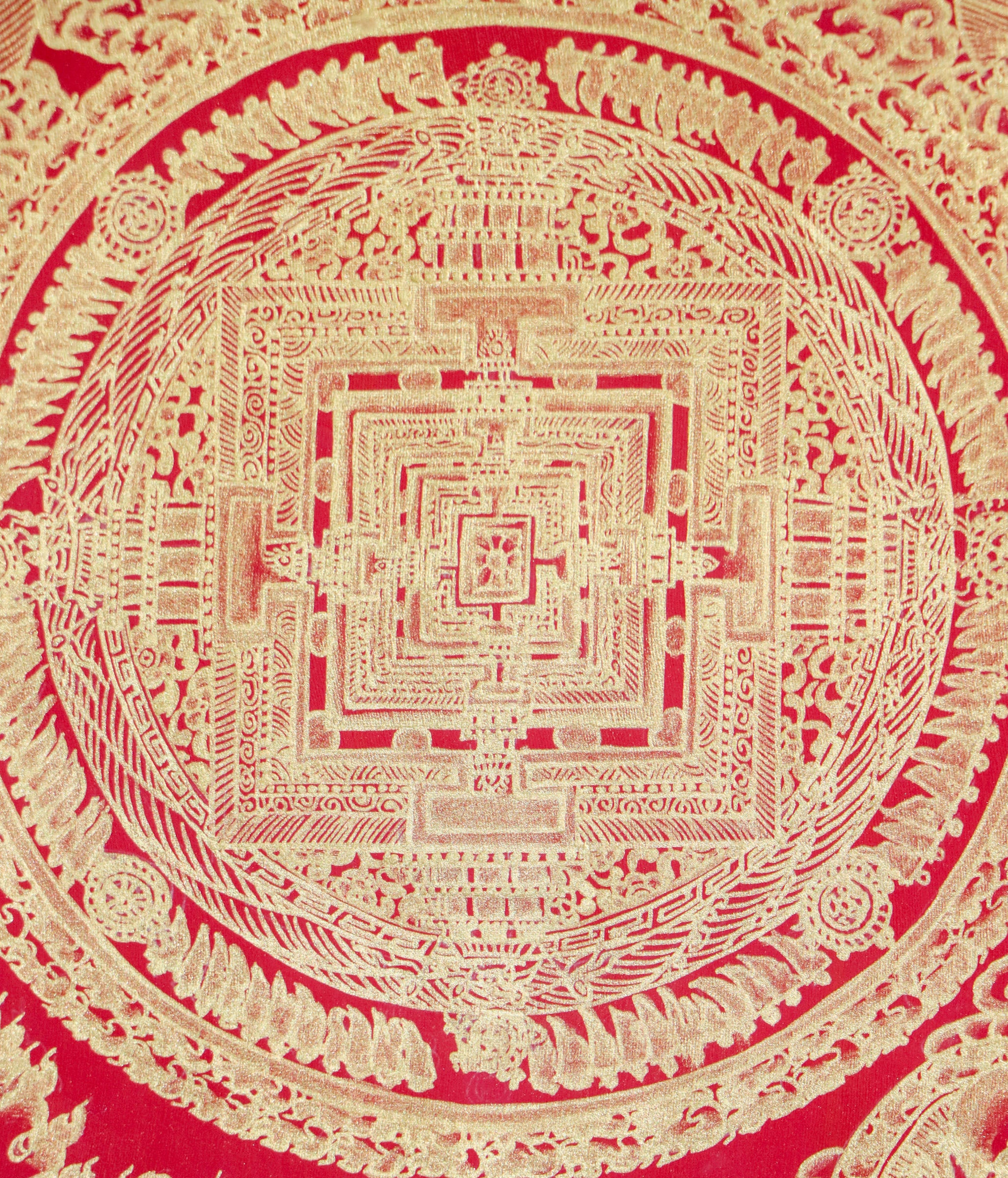 Kalachakra Mandala Thangka is a art, featuring the cosmology and teachings of the Kalachakra Tantra.