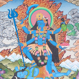 Kali Thangka is a visual tools for spiritual practice, meditation and devotion.