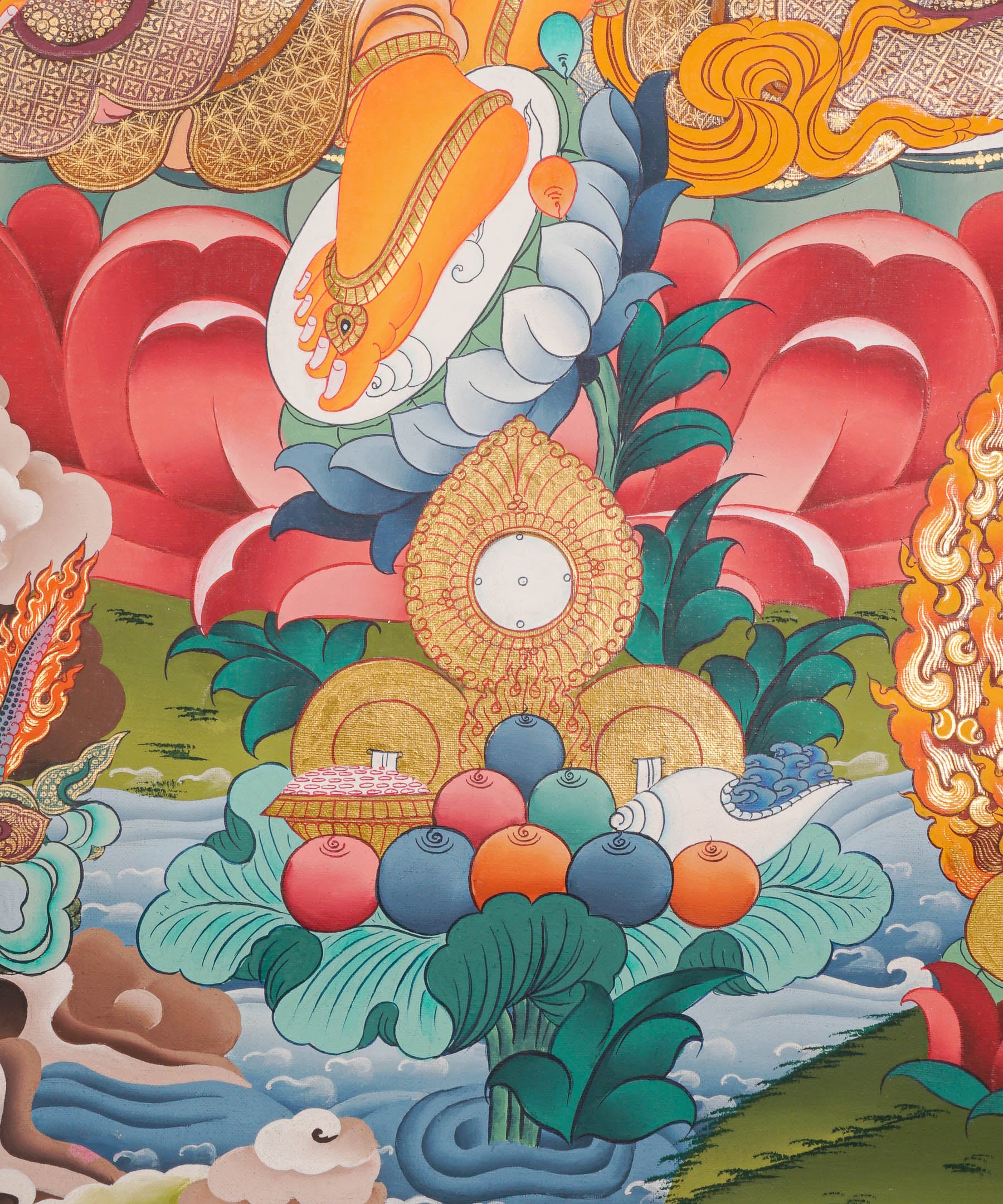 Zambala Thangka Painting - God of Wealth