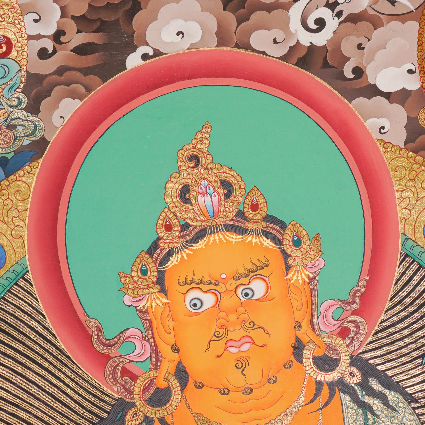 Zambala Thangka Painting - God of Wealth