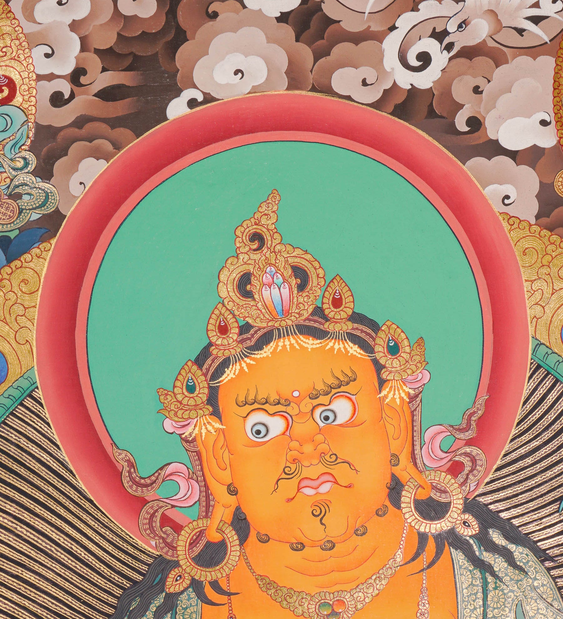 Zambala Thangka Painting - God of Wealth