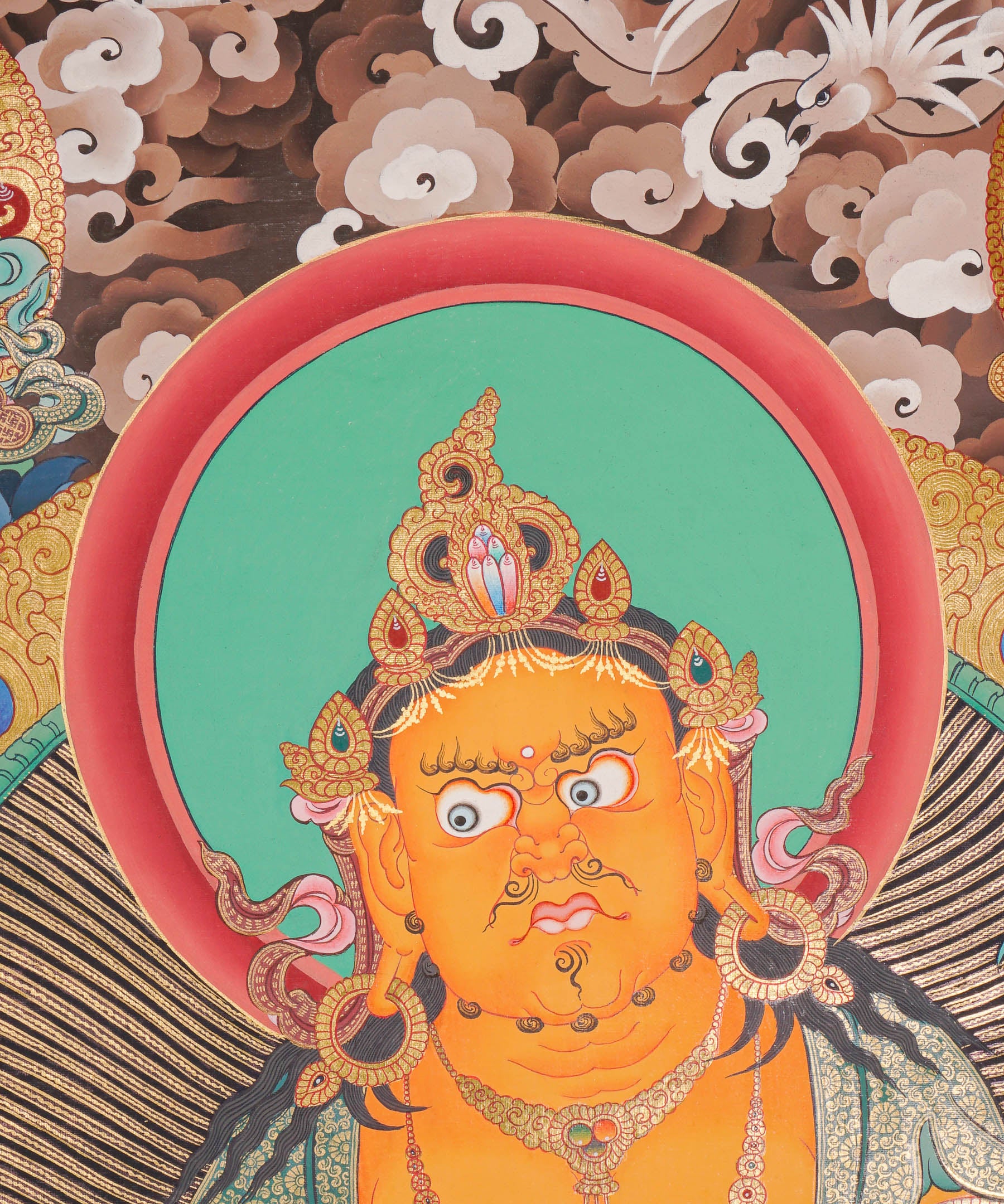 Zambala Thangka Painting - God of Wealth