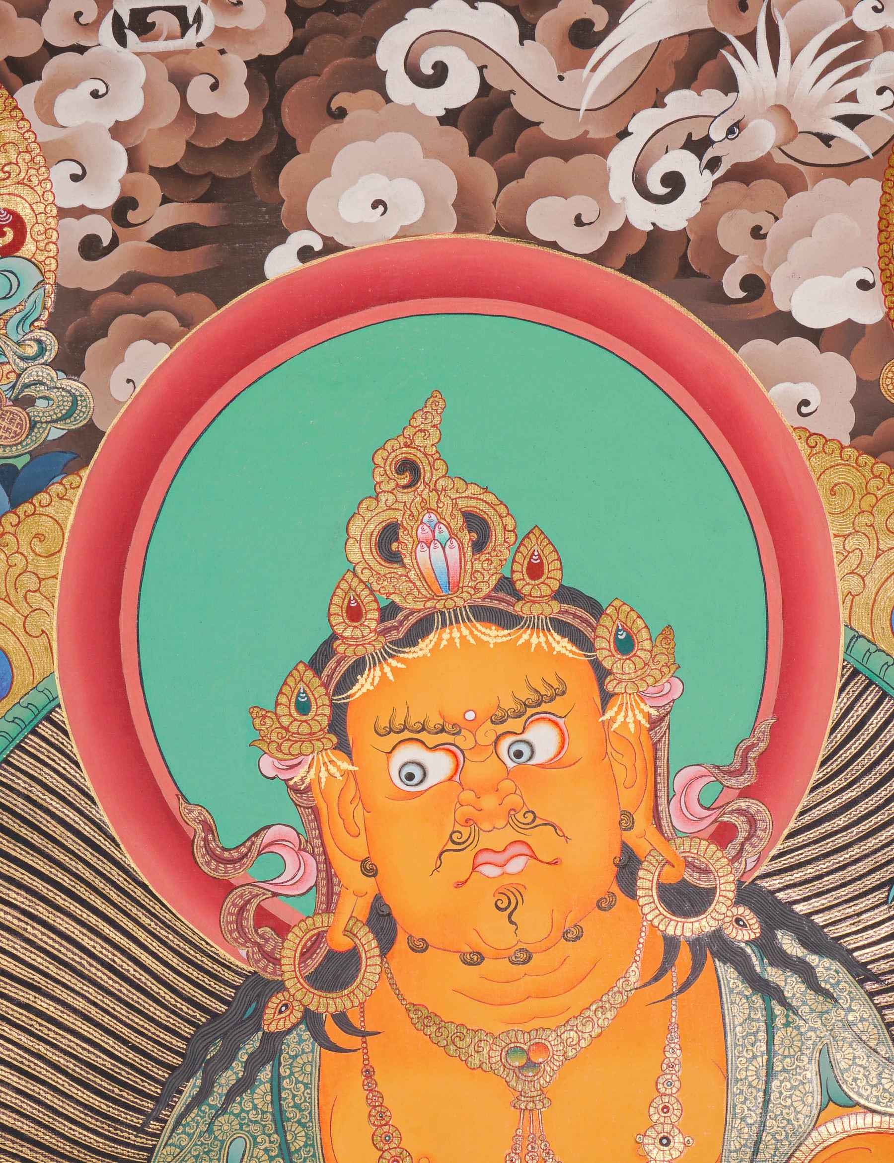 Zambala Thangka Painting - God of Wealth