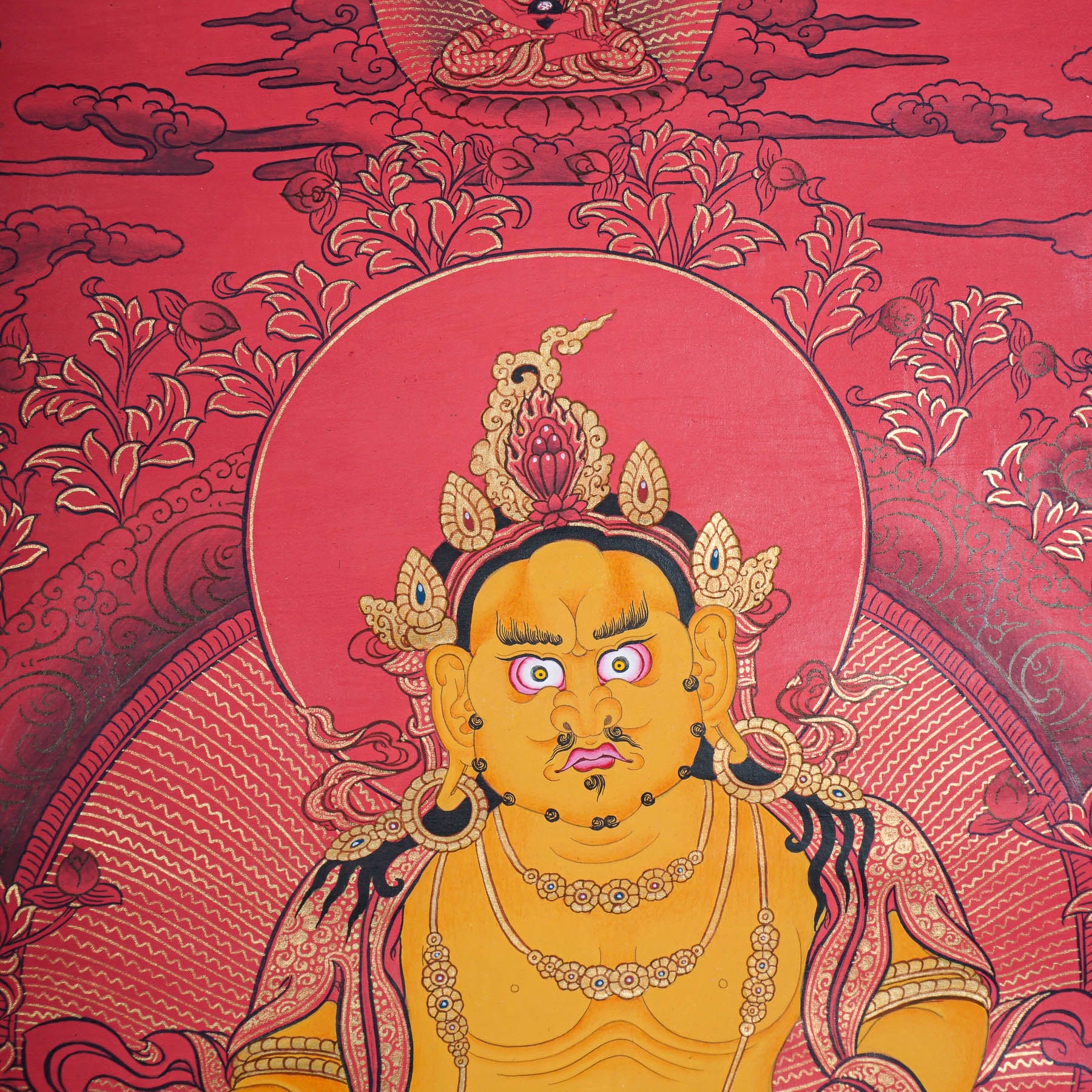 Zambala Thangka Painting - God of wealth