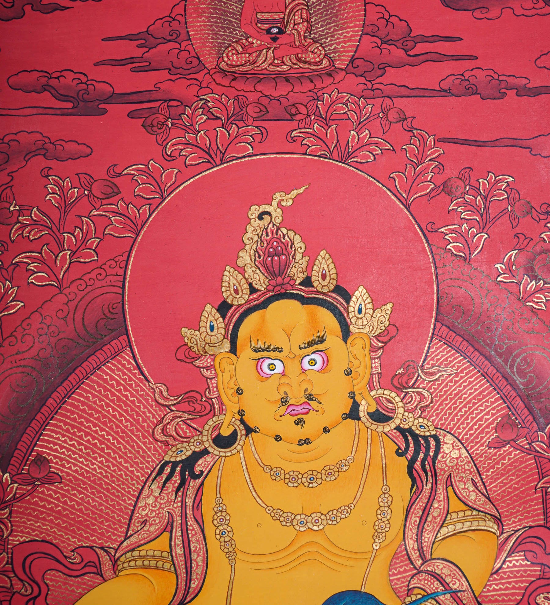 Zambala Thangka Painting - God of wealth