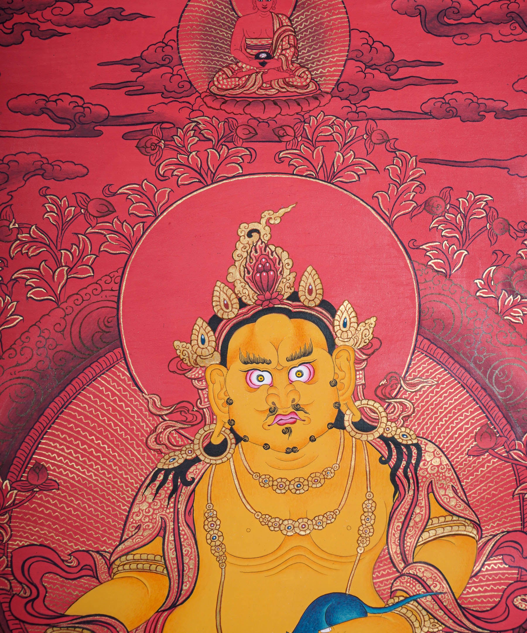 Zambala Thangka Painting - God of wealth