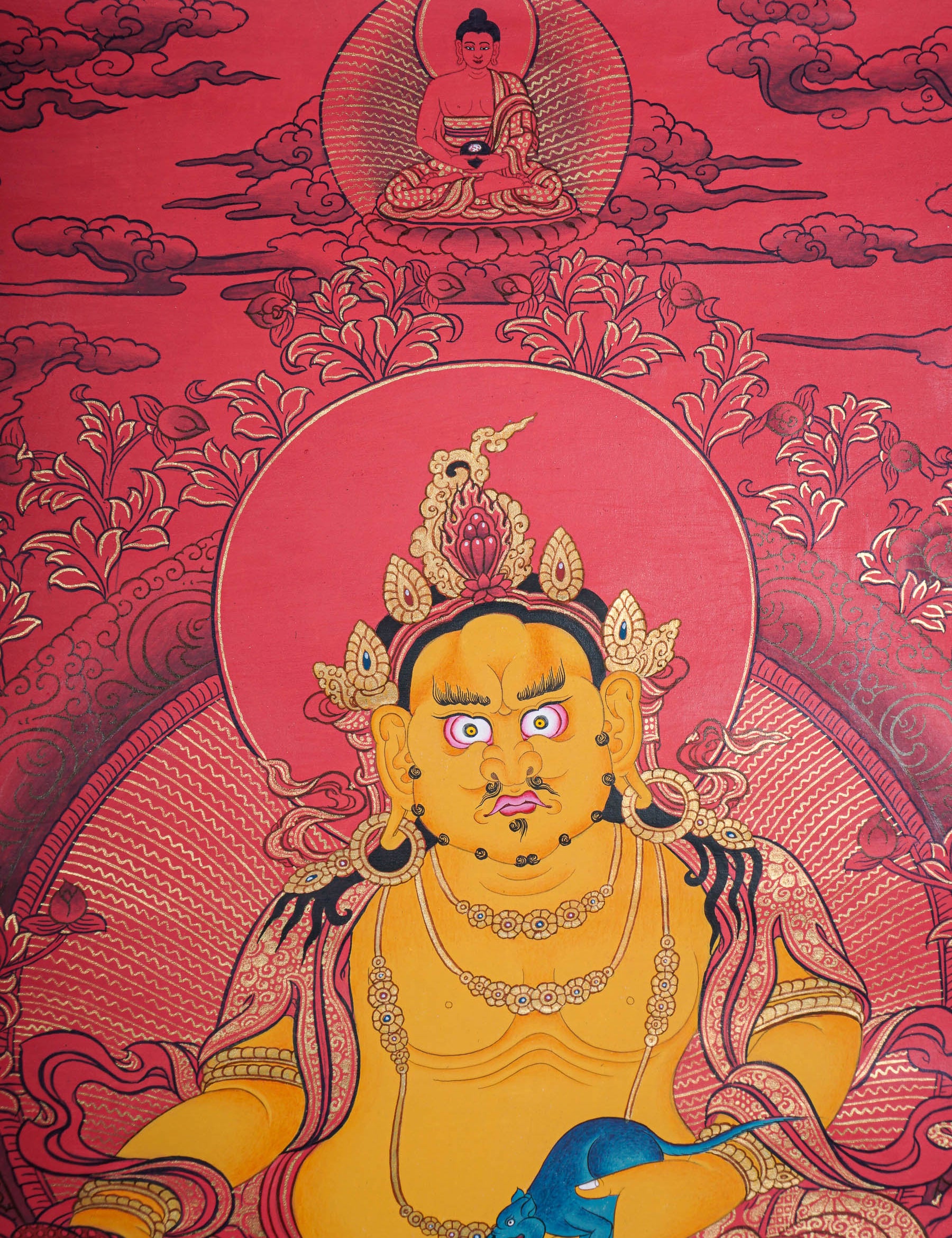 Zambala Thangka Painting - God of wealth