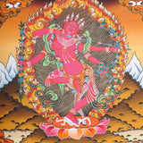 Kurkulla Thangka - Wrathful Deity Painting