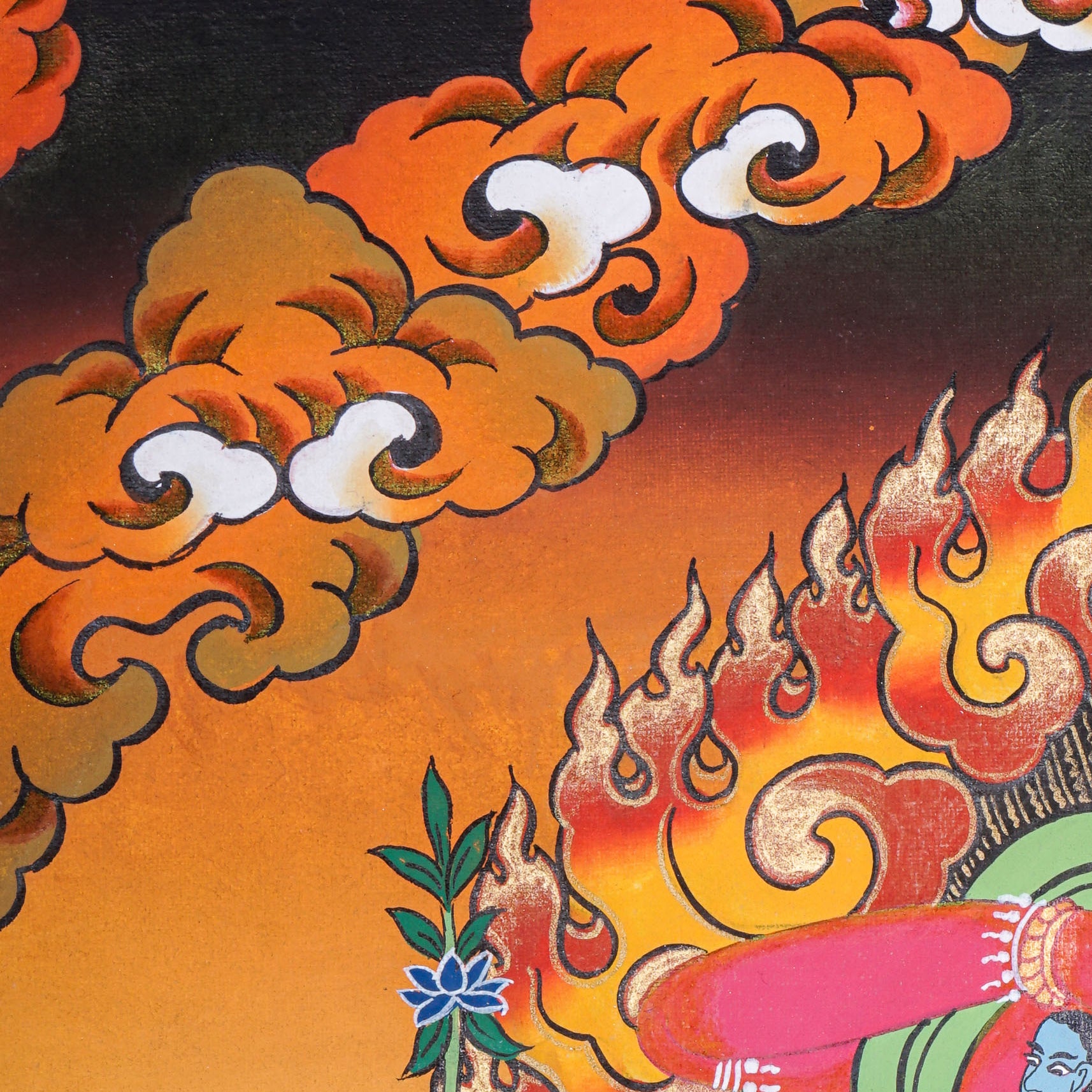 Kurkulla Thangka - Wrathful Deity Painting