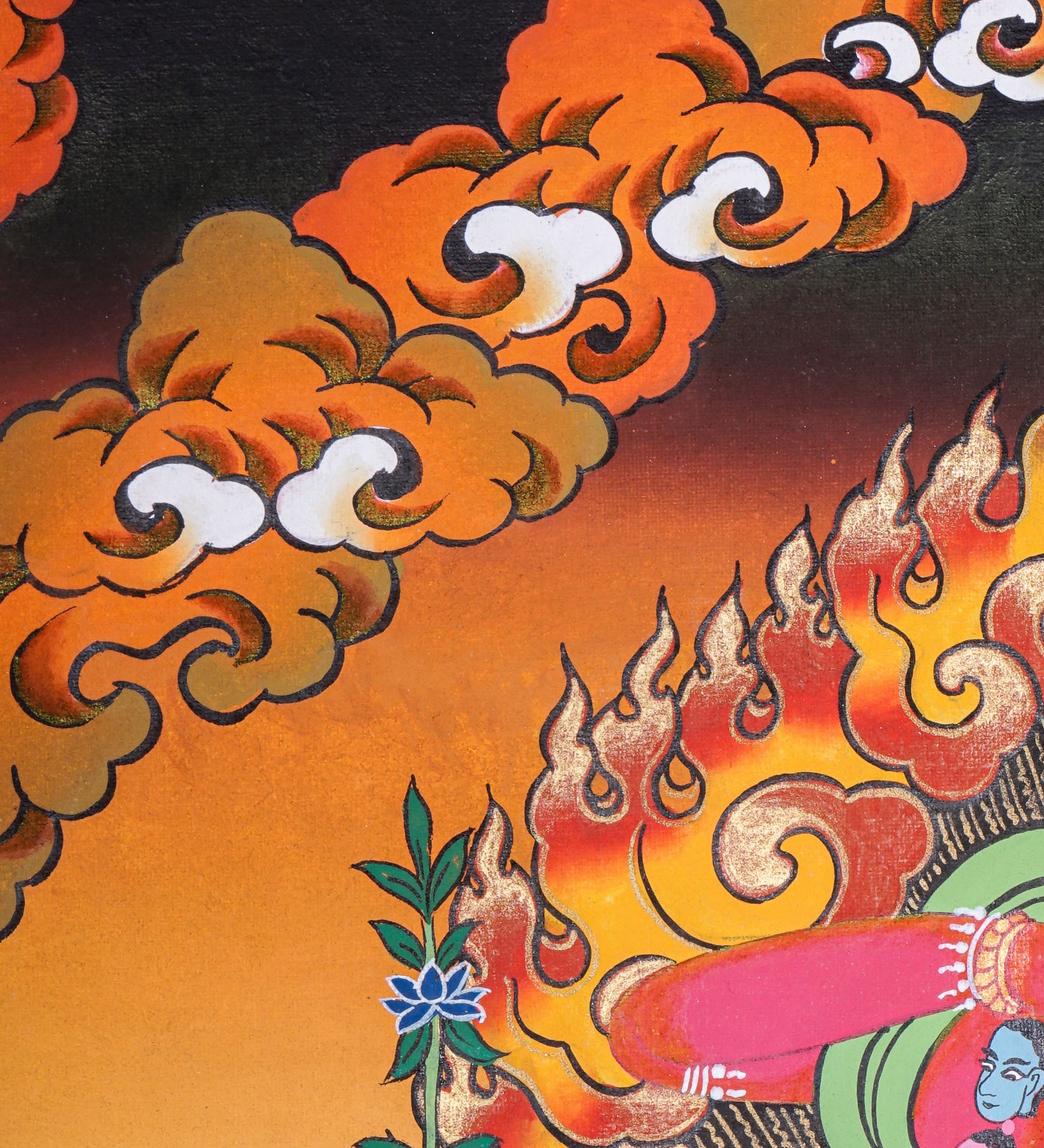 Kurkulla Thangka - Wrathful Deity Painting