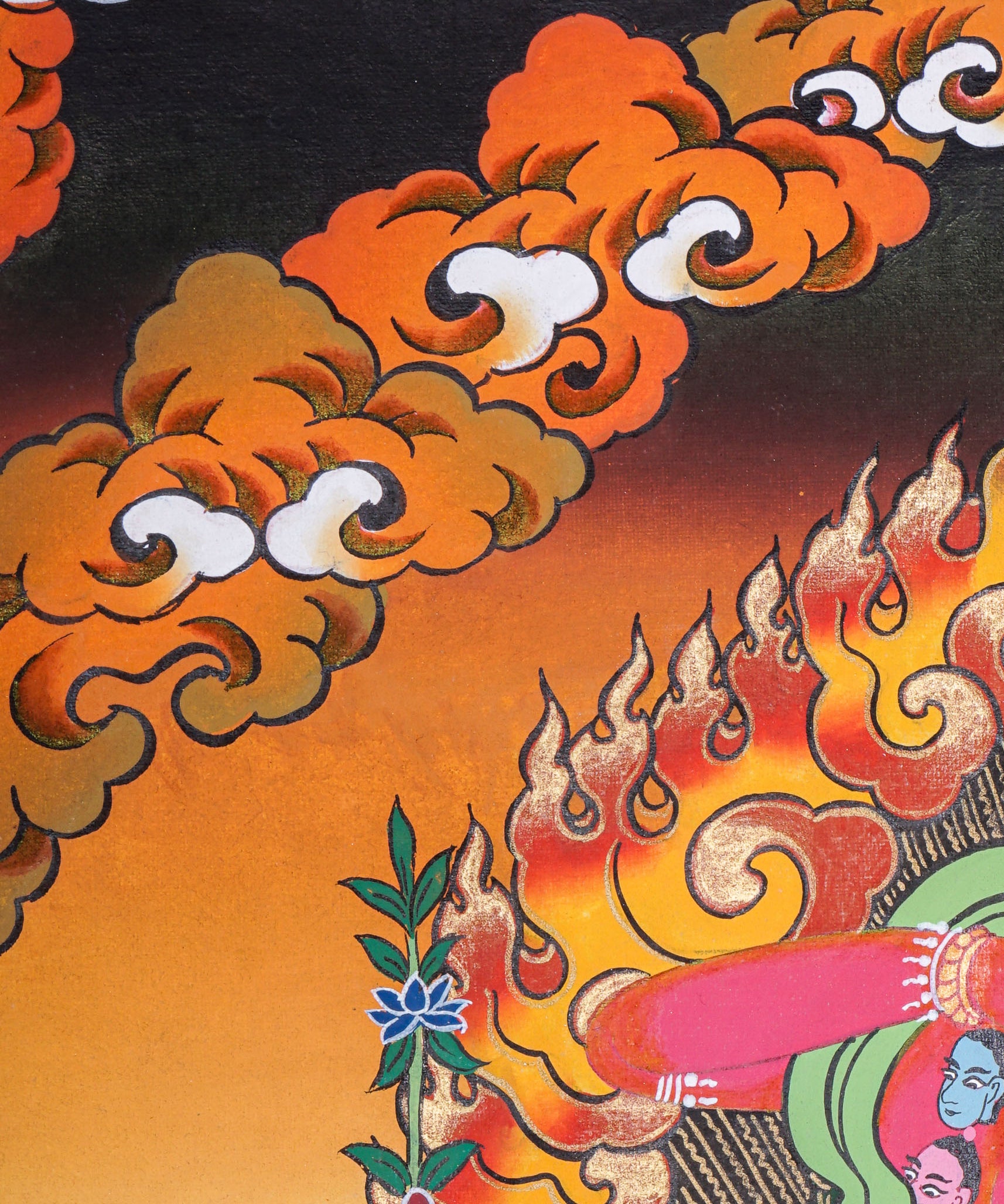 Kurkulla Thangka - Wrathful Deity Painting