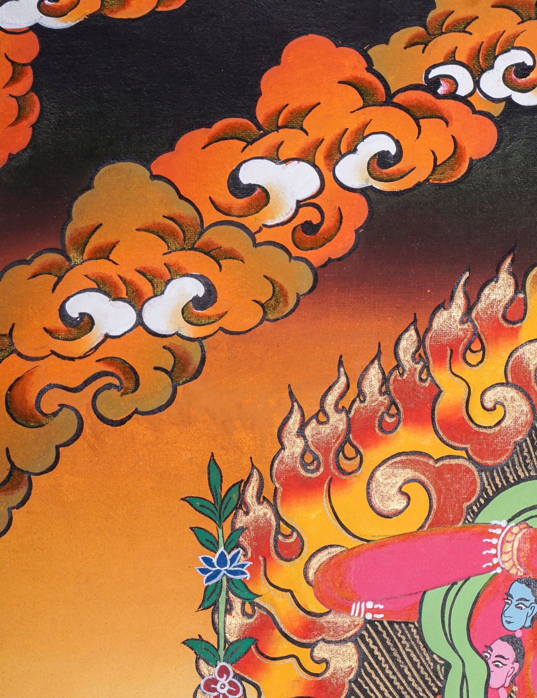 Kurkulla Thangka - Wrathful Deity Painting