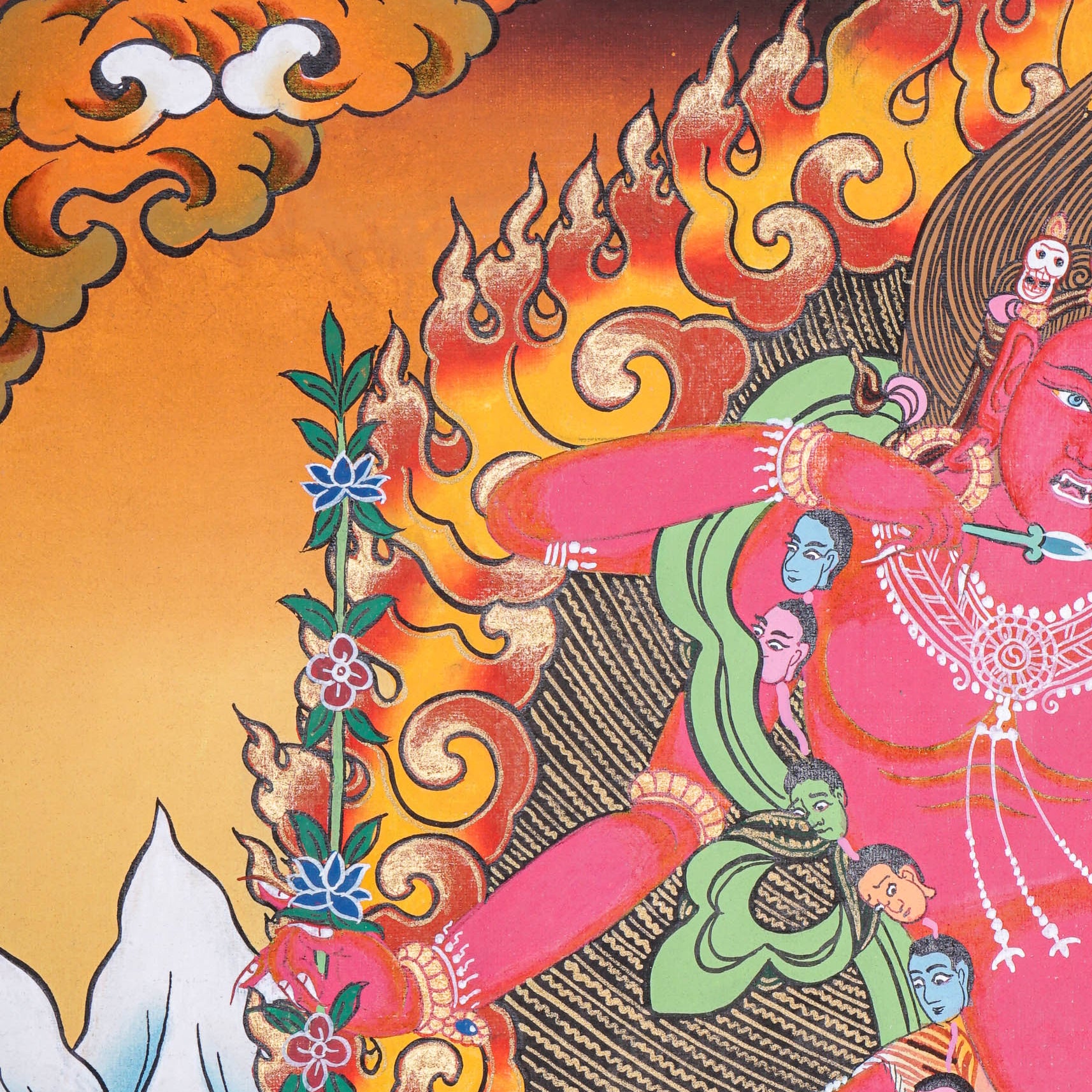 Kurkulla Thangka - Wrathful Deity Painting