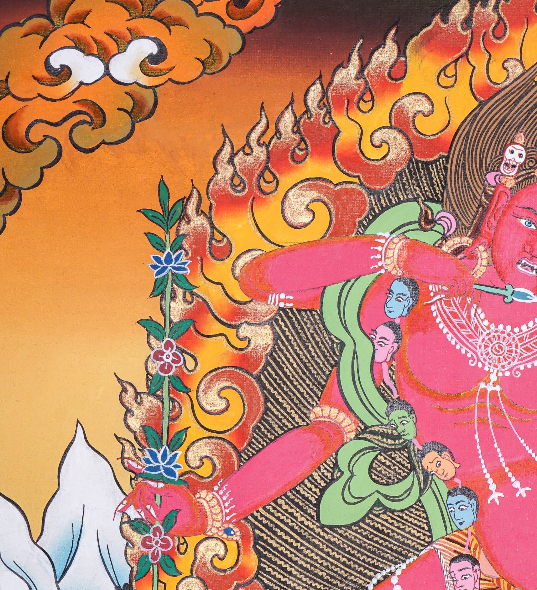 Kurkulla Thangka - Wrathful Deity Painting