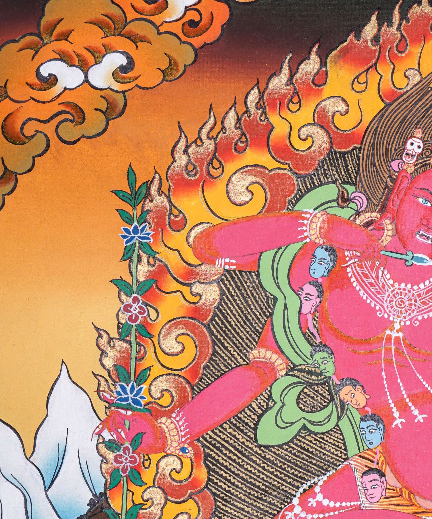 Kurkulla Thangka - Wrathful Deity Painting