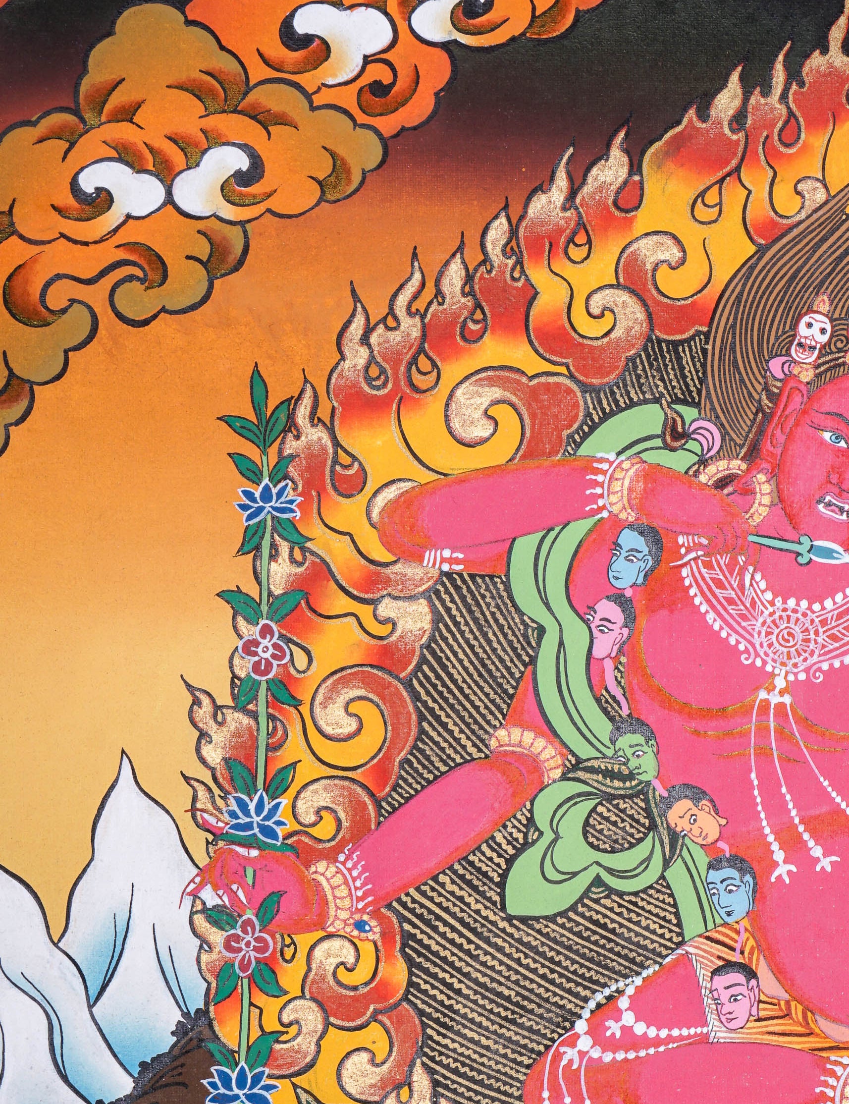 Kurkulla Thangka - Wrathful Deity Painting