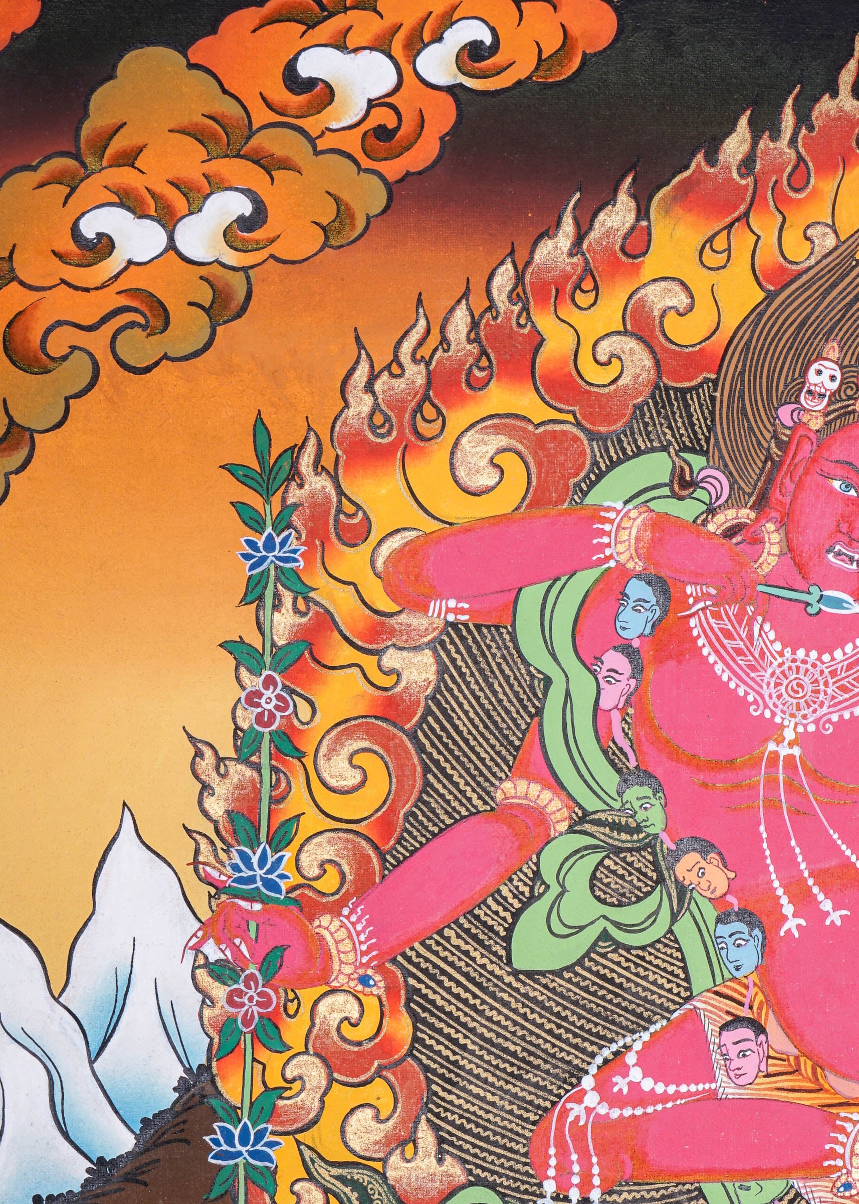 Kurkulla Thangka - Wrathful Deity Painting