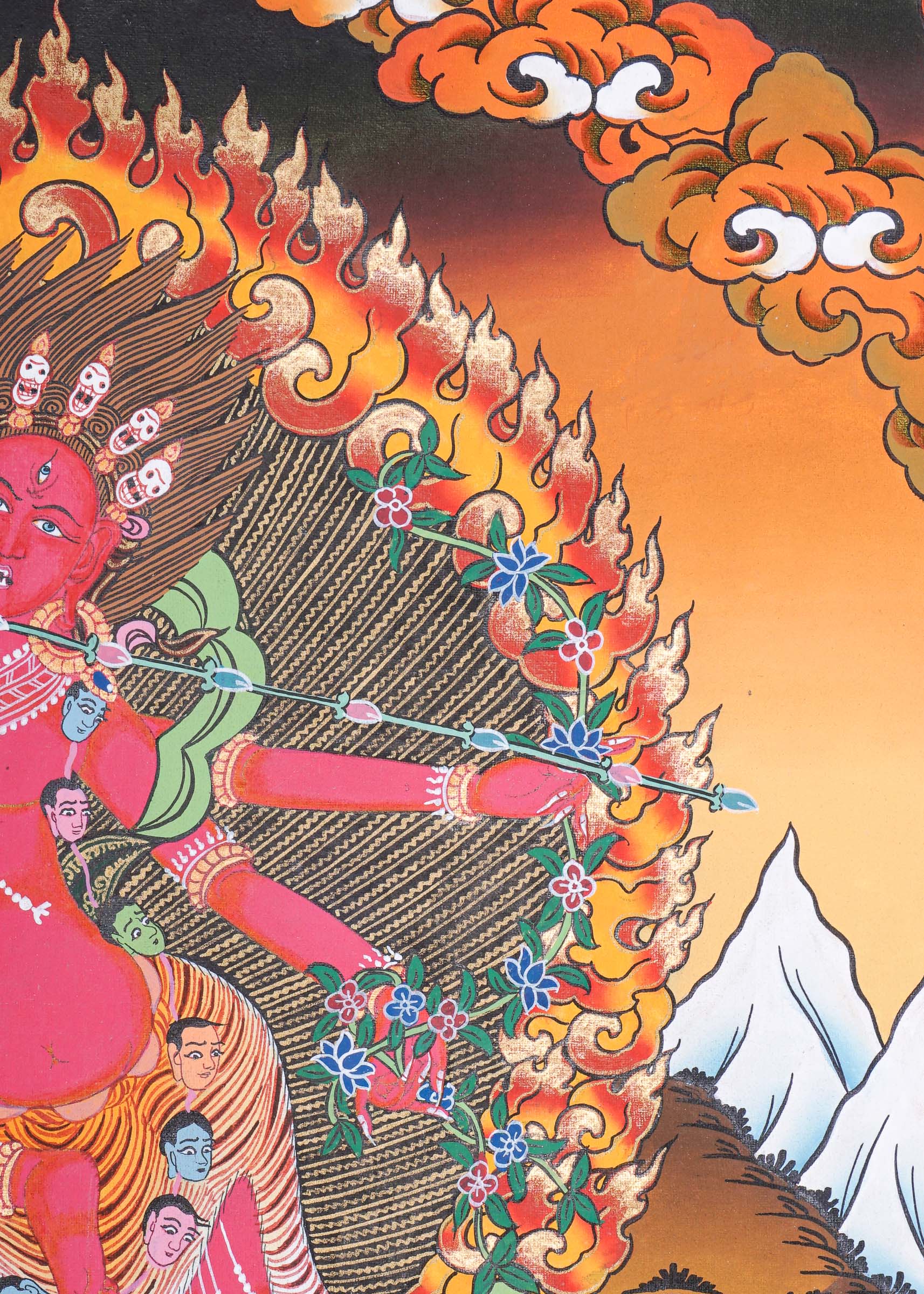 Kurkulla Thangka - Wrathful Deity Painting