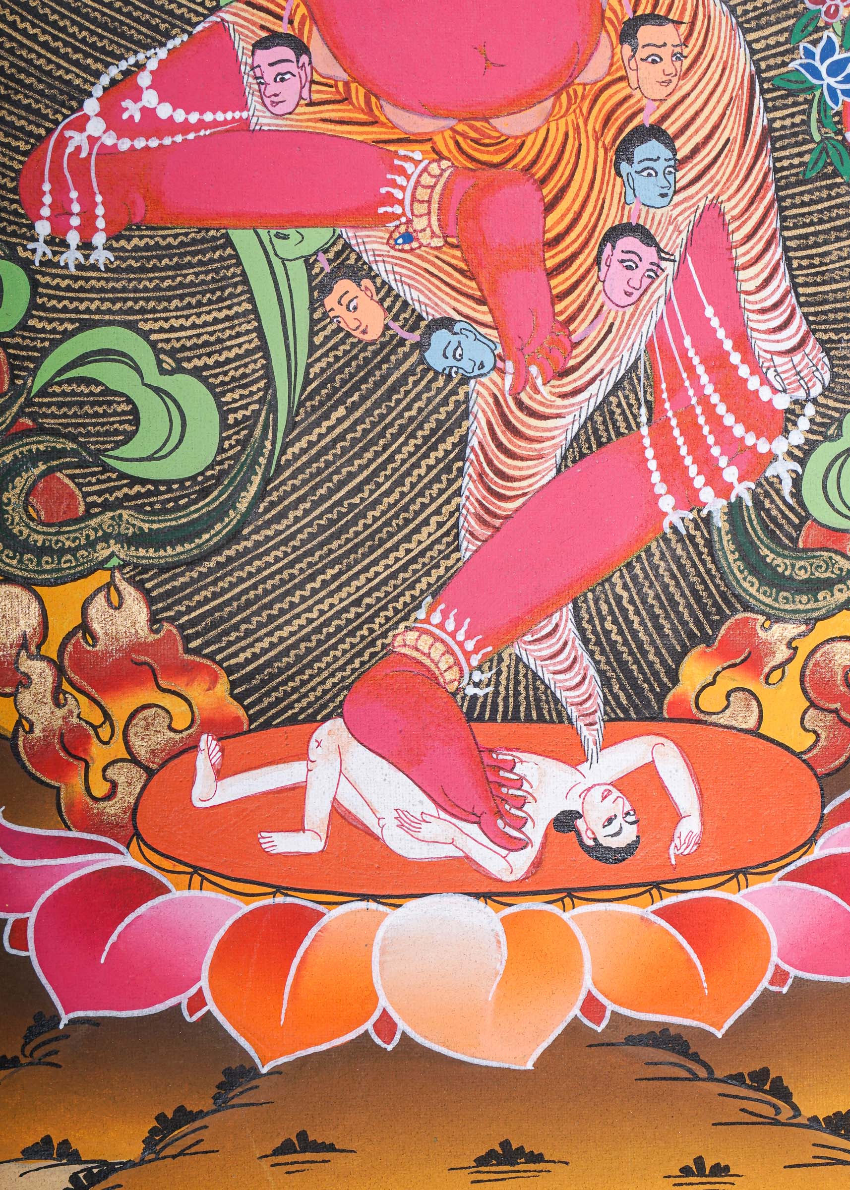 Kurkulla Thangka - Wrathful Deity Painting