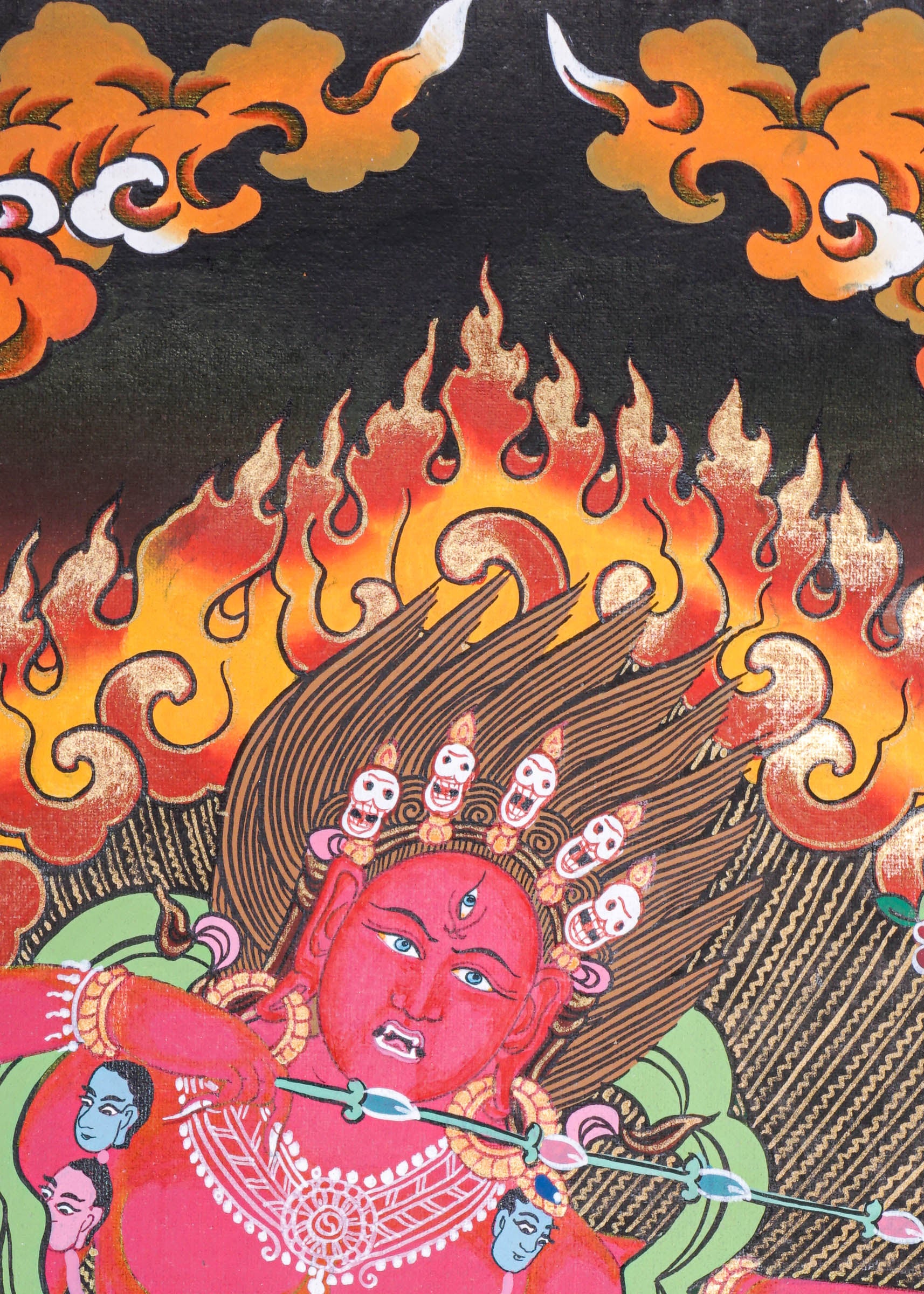 Kurkulla Thangka - Wrathful Deity Painting