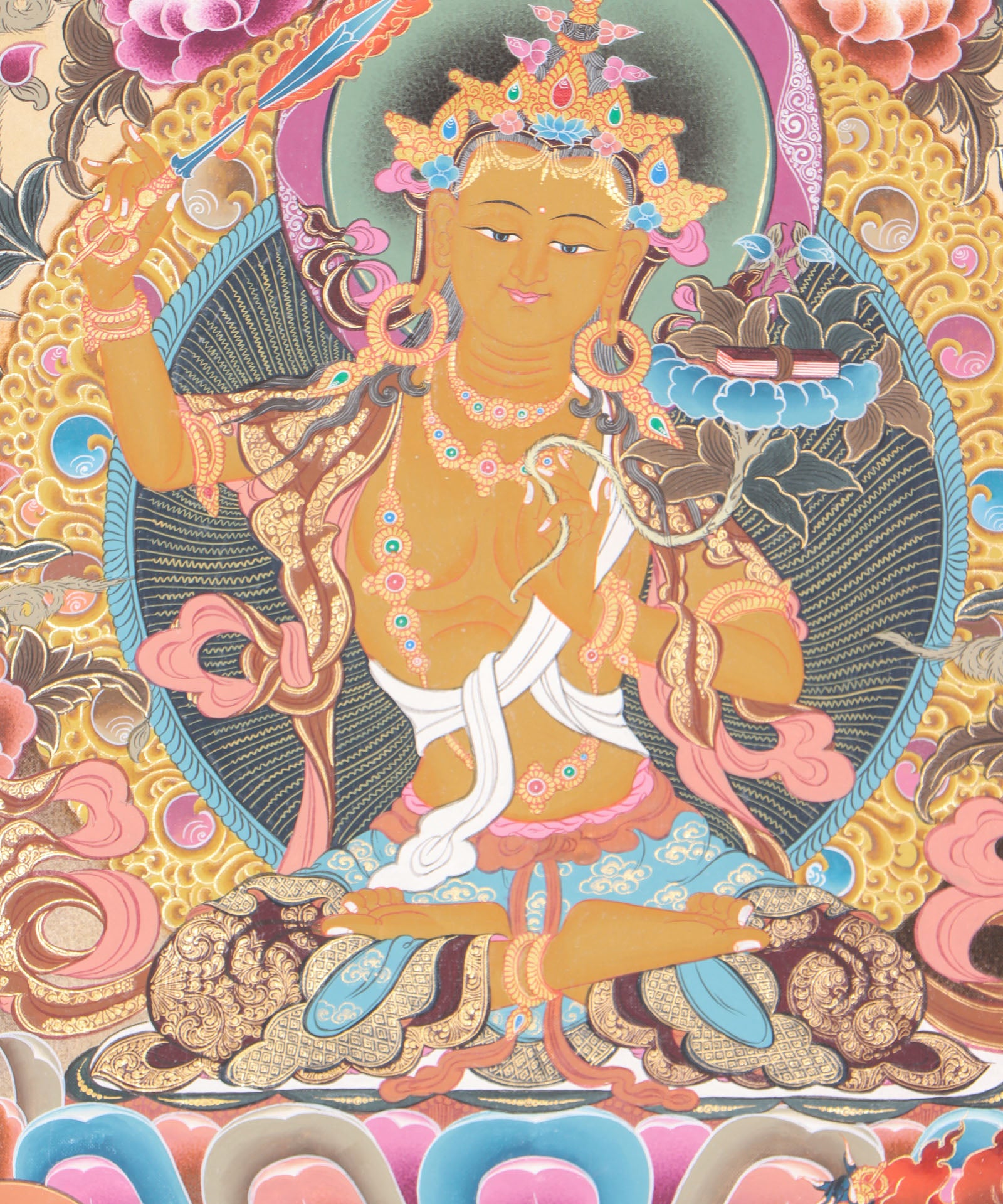 Manjushri Thangka for compassion and enlightment.