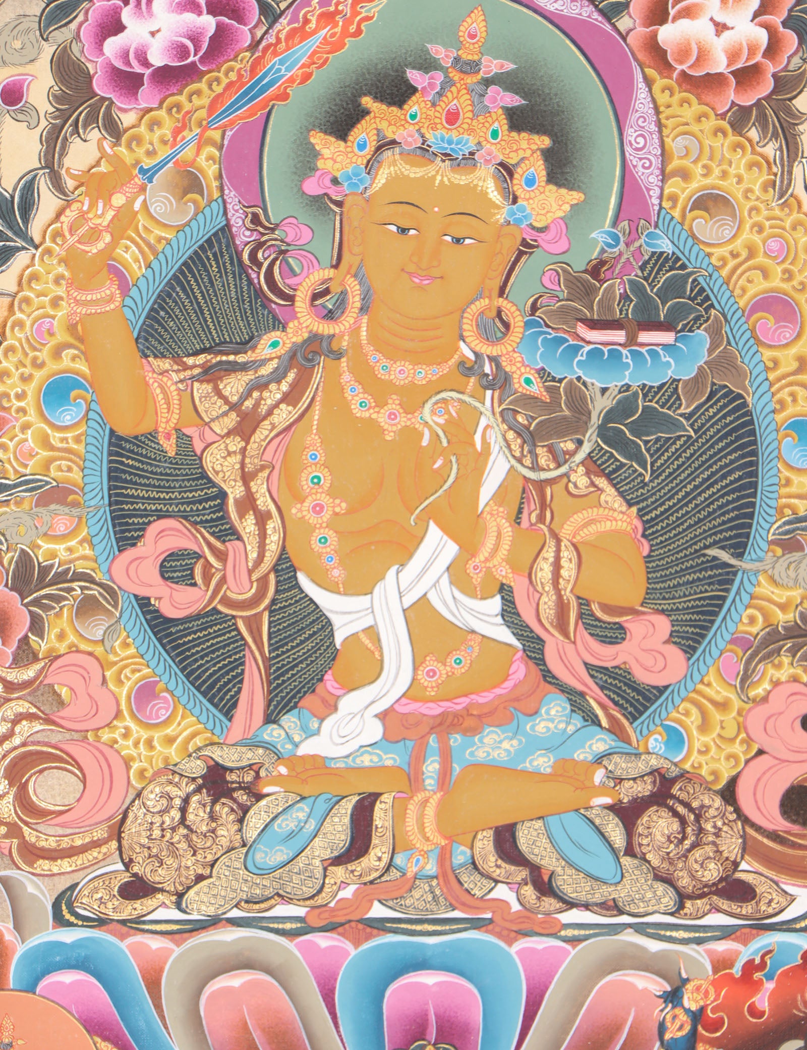 Manjushri Thangka for compassion and enlightment.