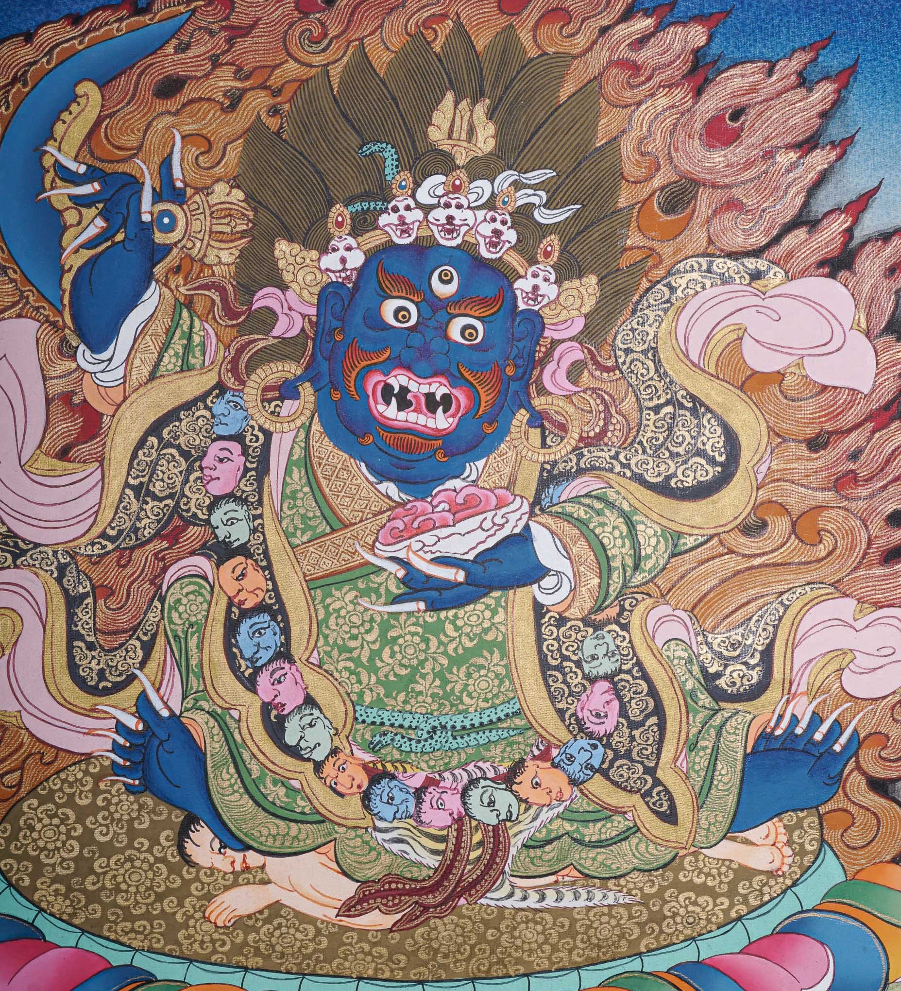 Mahakala Thangka - Handpainted Painting