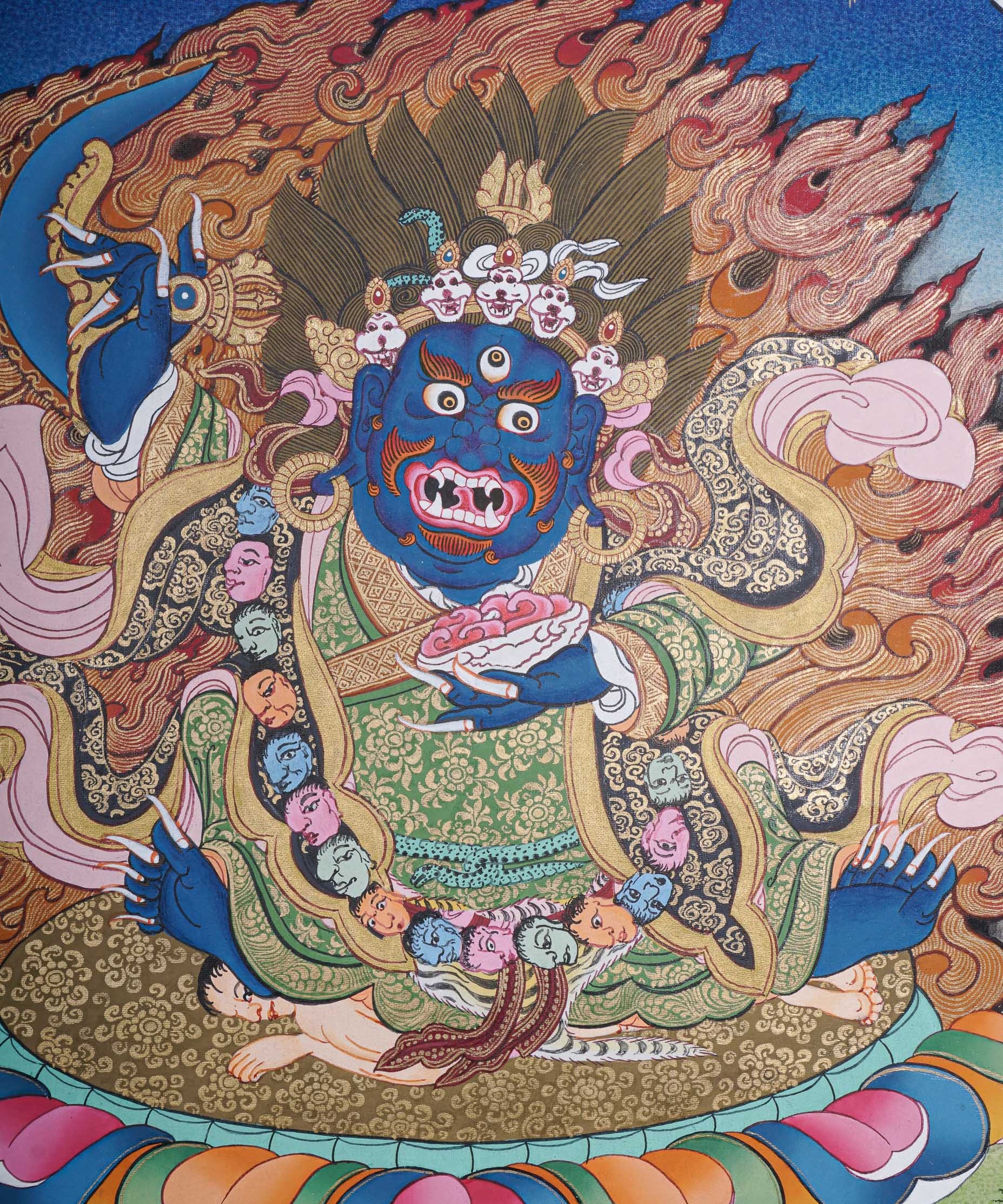 Mahakala Thangka - Handpainted Painting