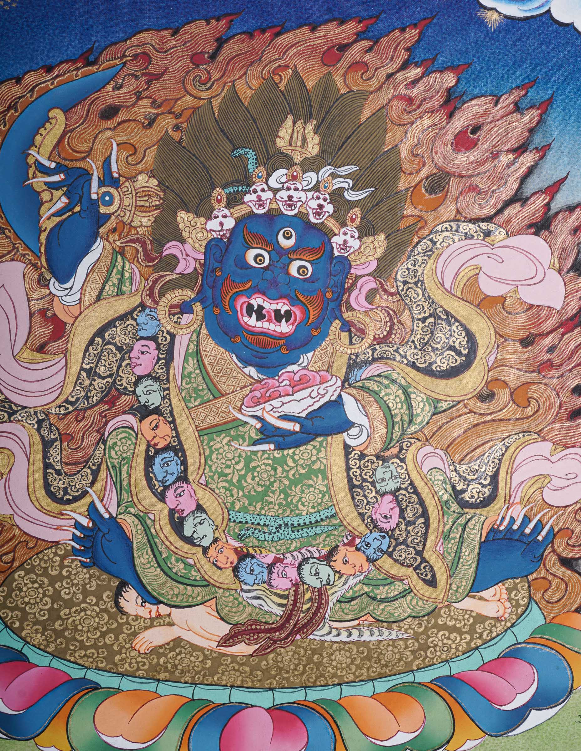 Mahakala Thangka - Handpainted Painting