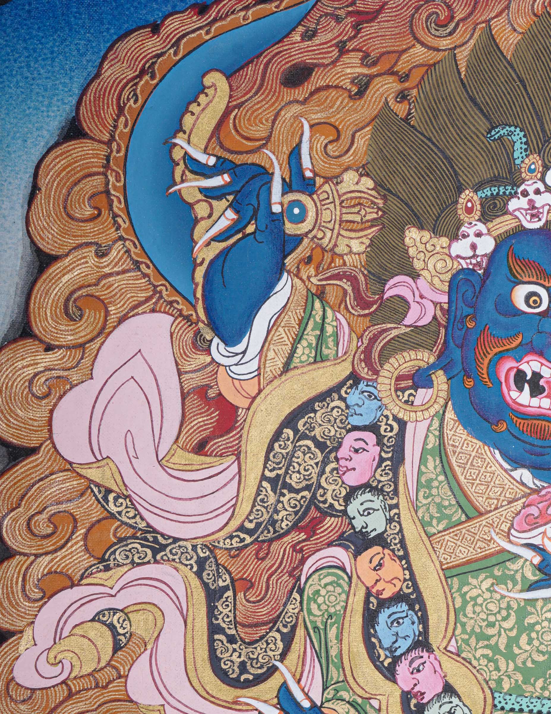 Mahakala Thangka - Handpainted Painting