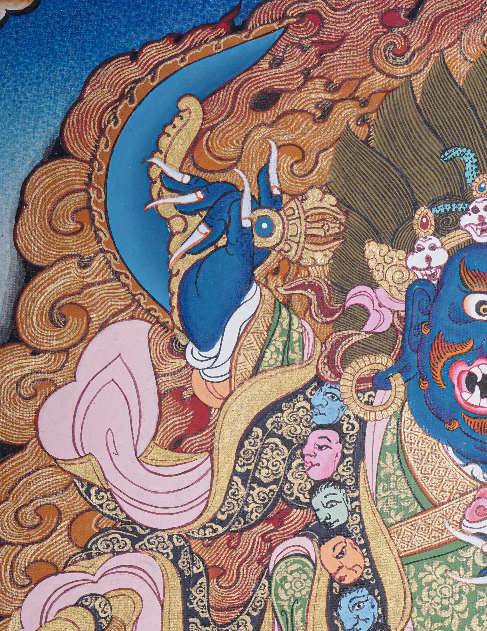 Mahakala Thangka - Handpainted Painting