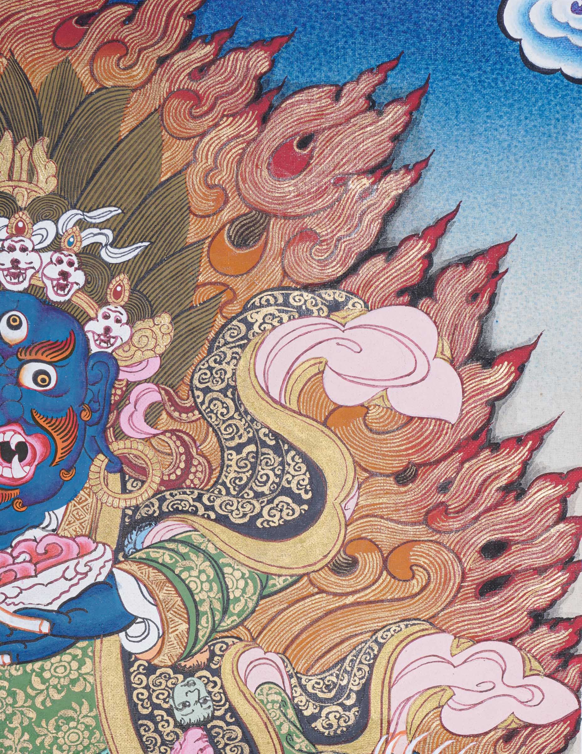 Mahakala Thangka - Handpainted Painting