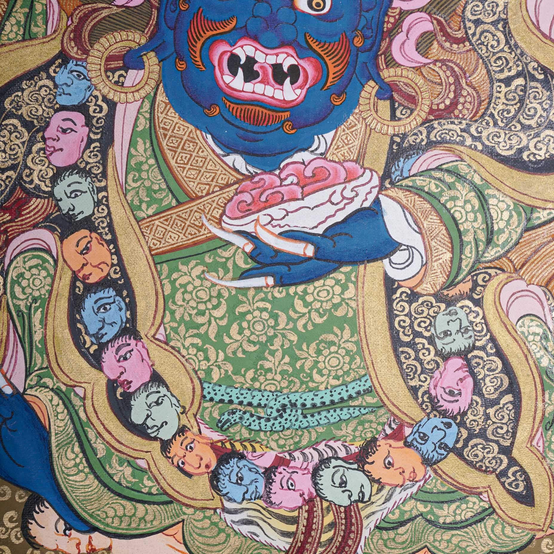 Mahakala Thangka - Handpainted Painting