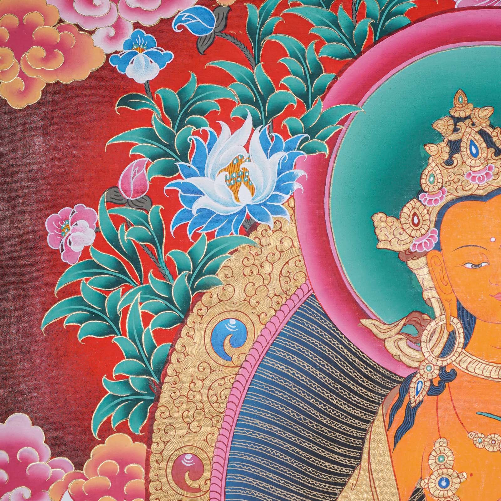 Maitreya Thangka - Tibetan Painting