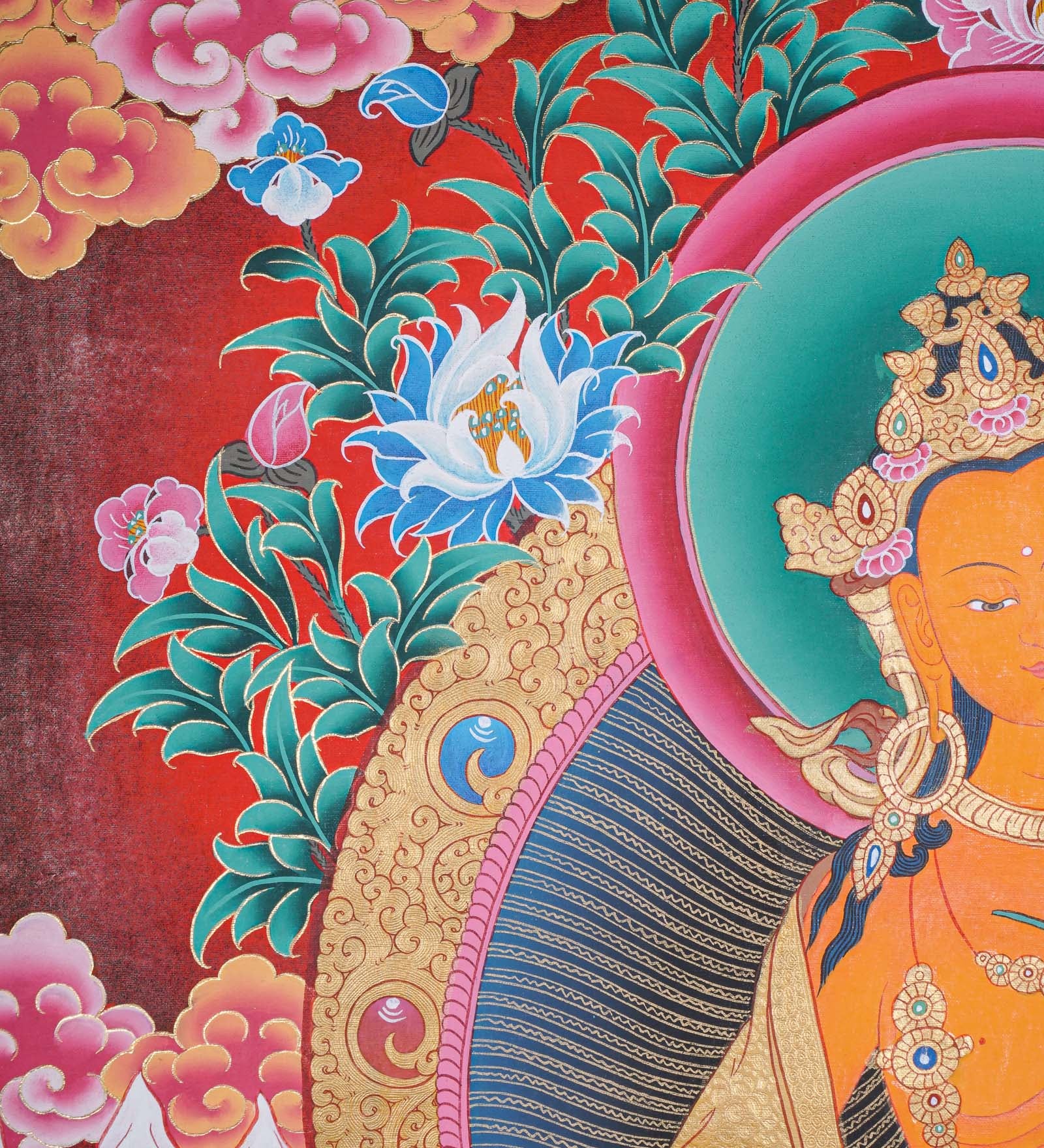 Maitreya Thangka - Tibetan Painting