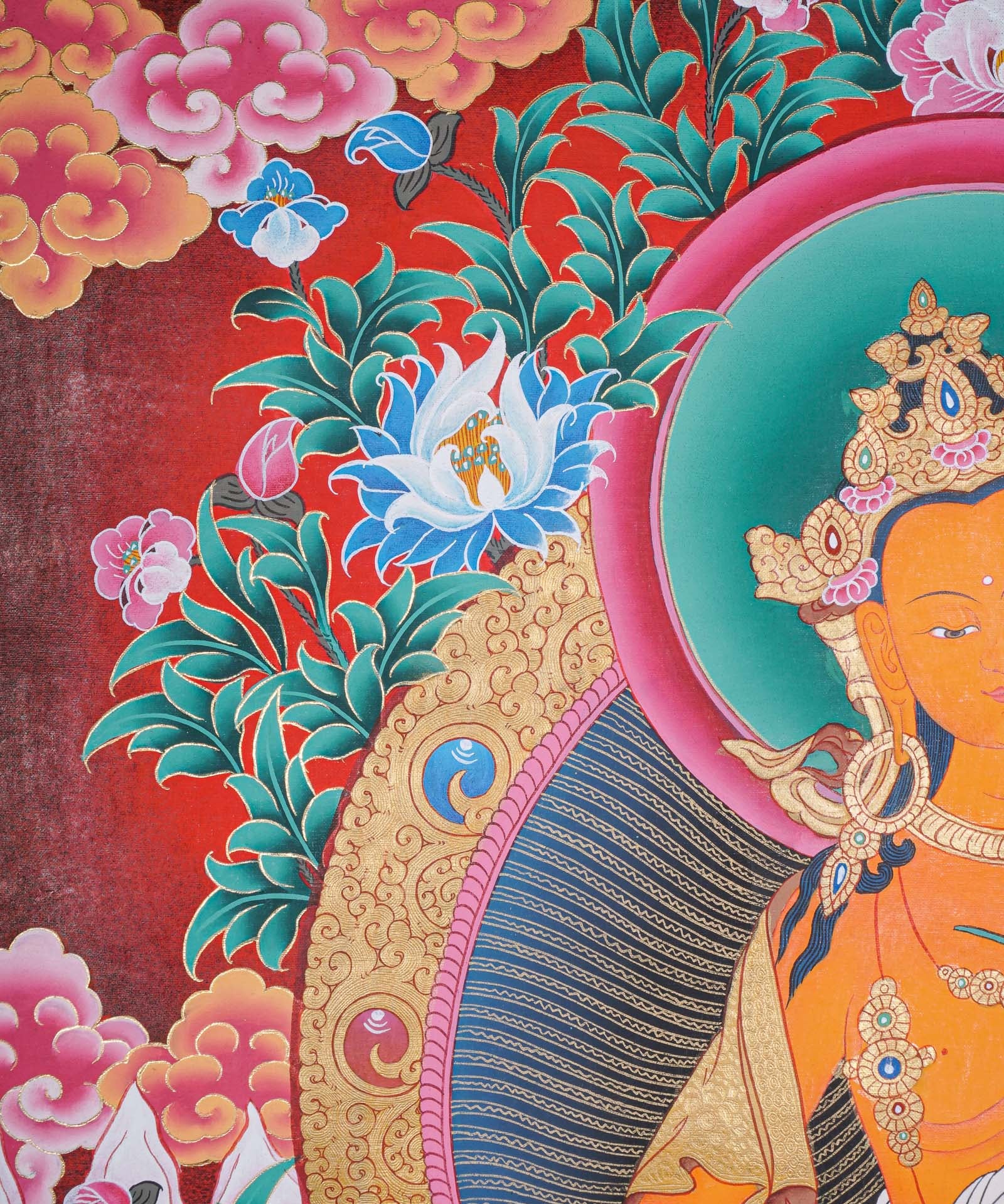 Maitreya Thangka - Tibetan Painting