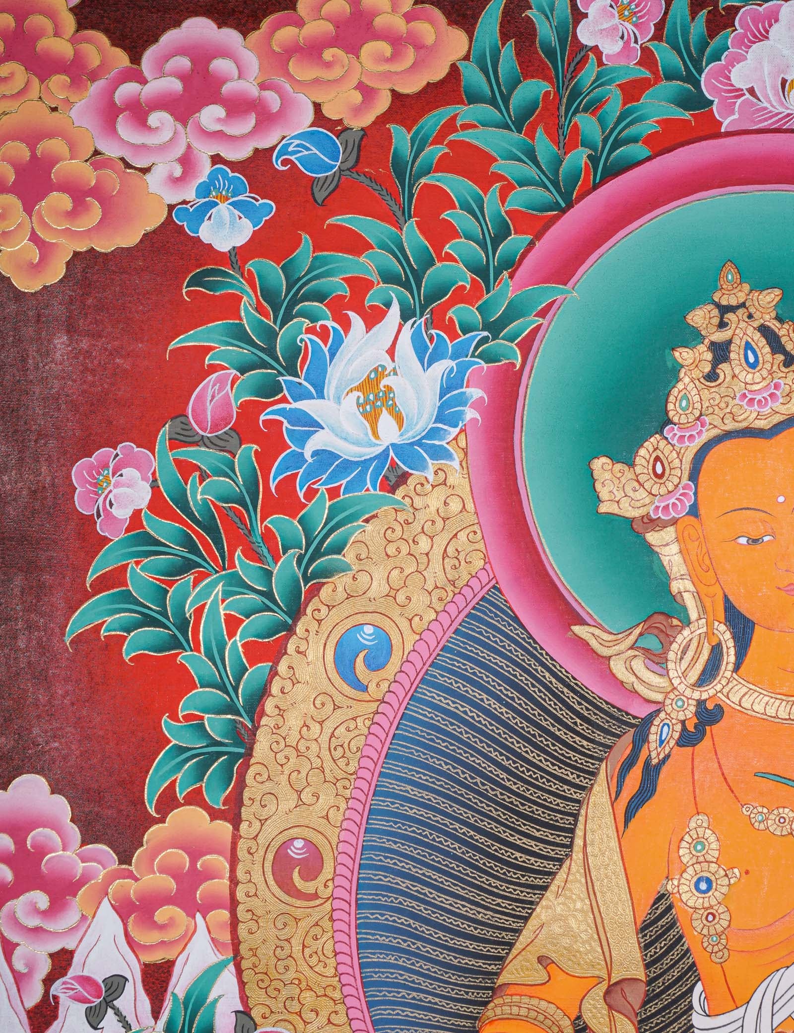 Maitreya Thangka - Tibetan Painting