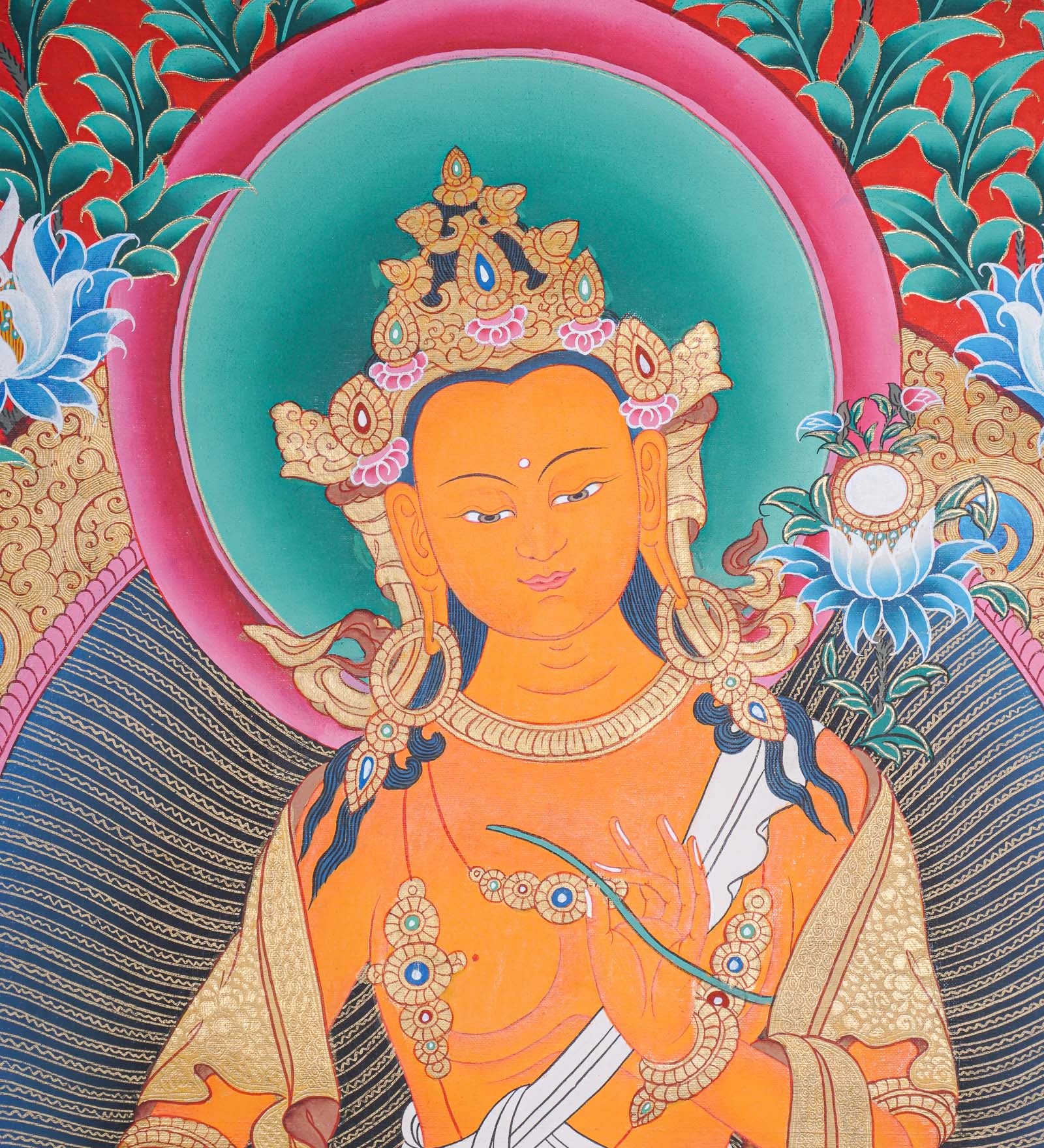 Maitreya Thangka - Tibetan Painting