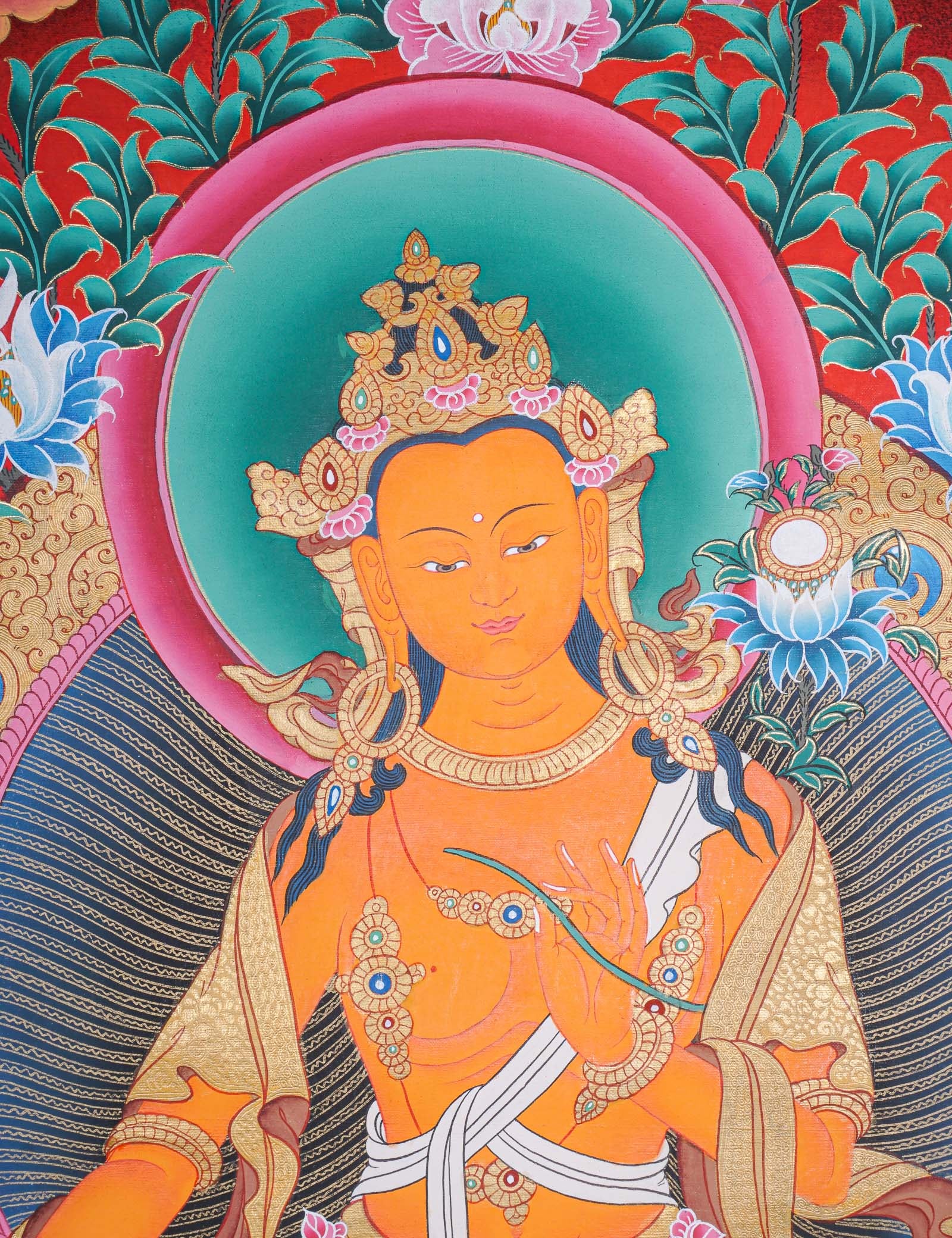 Maitreya Thangka - Tibetan Painting