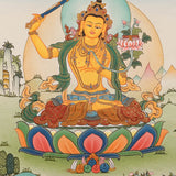 Handpainted Manjushree Thangka  Painting - Himalayas Shop