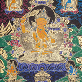 Manjushree Thangka Painting for prayer and meditation.