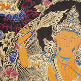 Manjushree Thangka Painting for prayer and meditation.