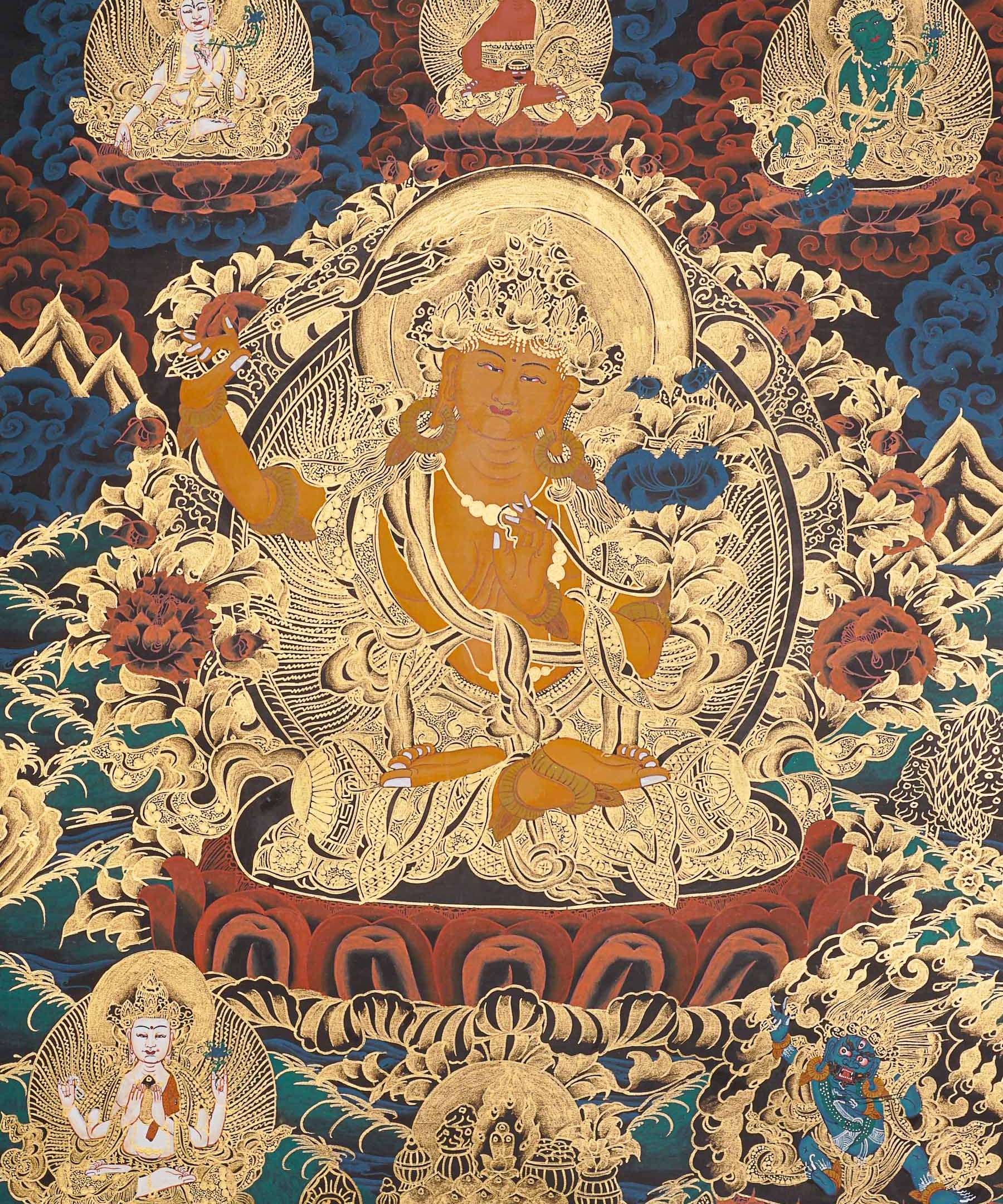 Manjushree Thangka - Tibetan Painting