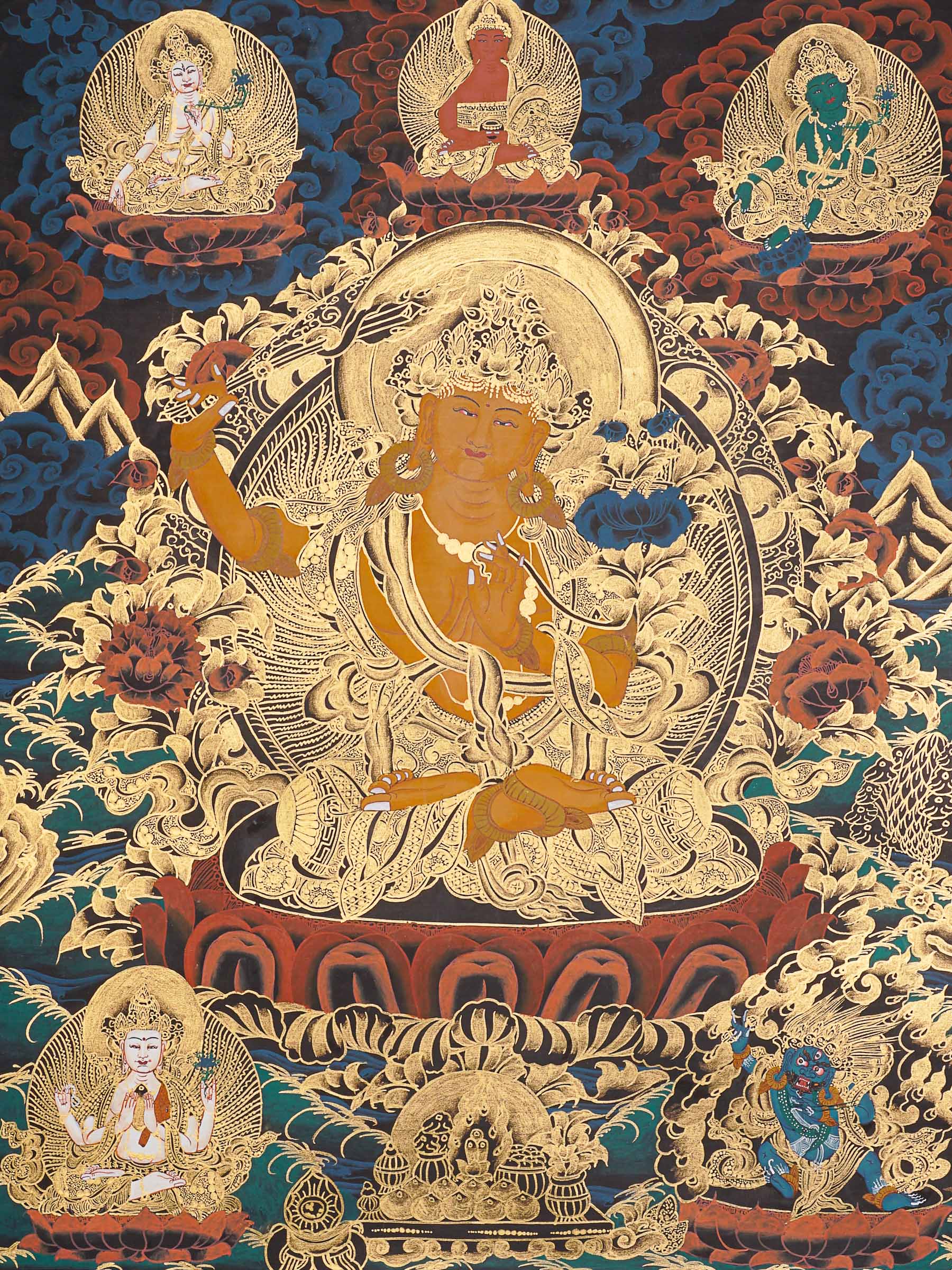 Manjushree Thangka - Tibetan Painting