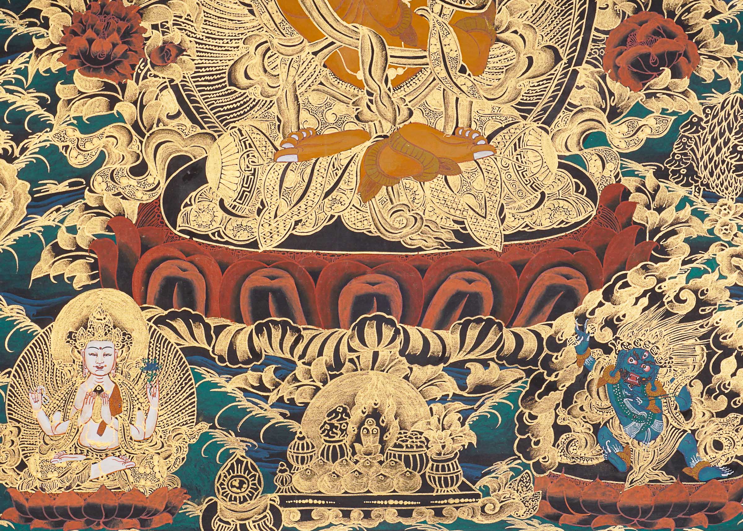 Manjushree Thangka - Tibetan Painting